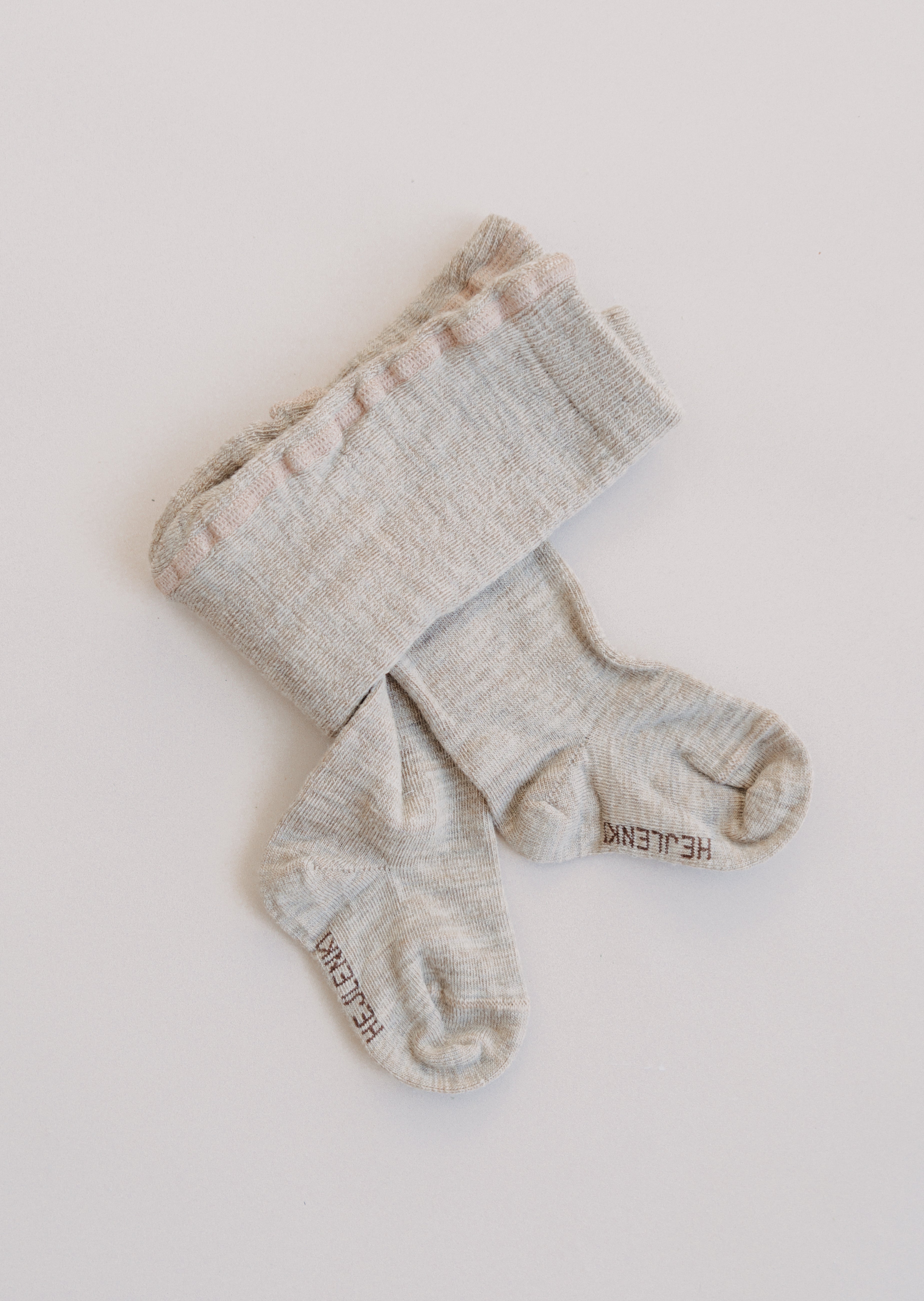 MERINO WOOL TIGHTS BEIGE MELANGE