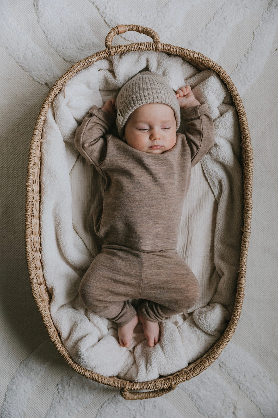 MERINO WOOL LEGGINGS BEIGE