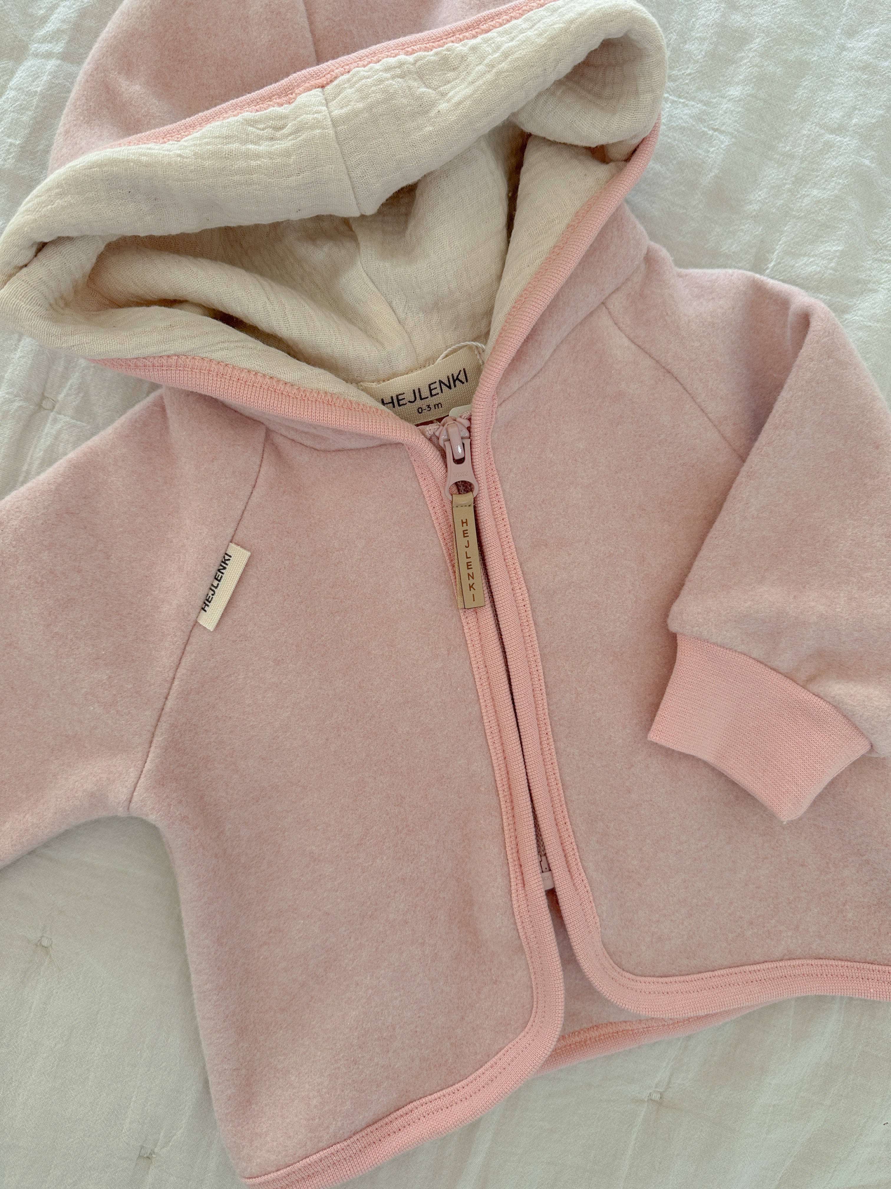 ORGANIC FLEECE JACKET ROSE