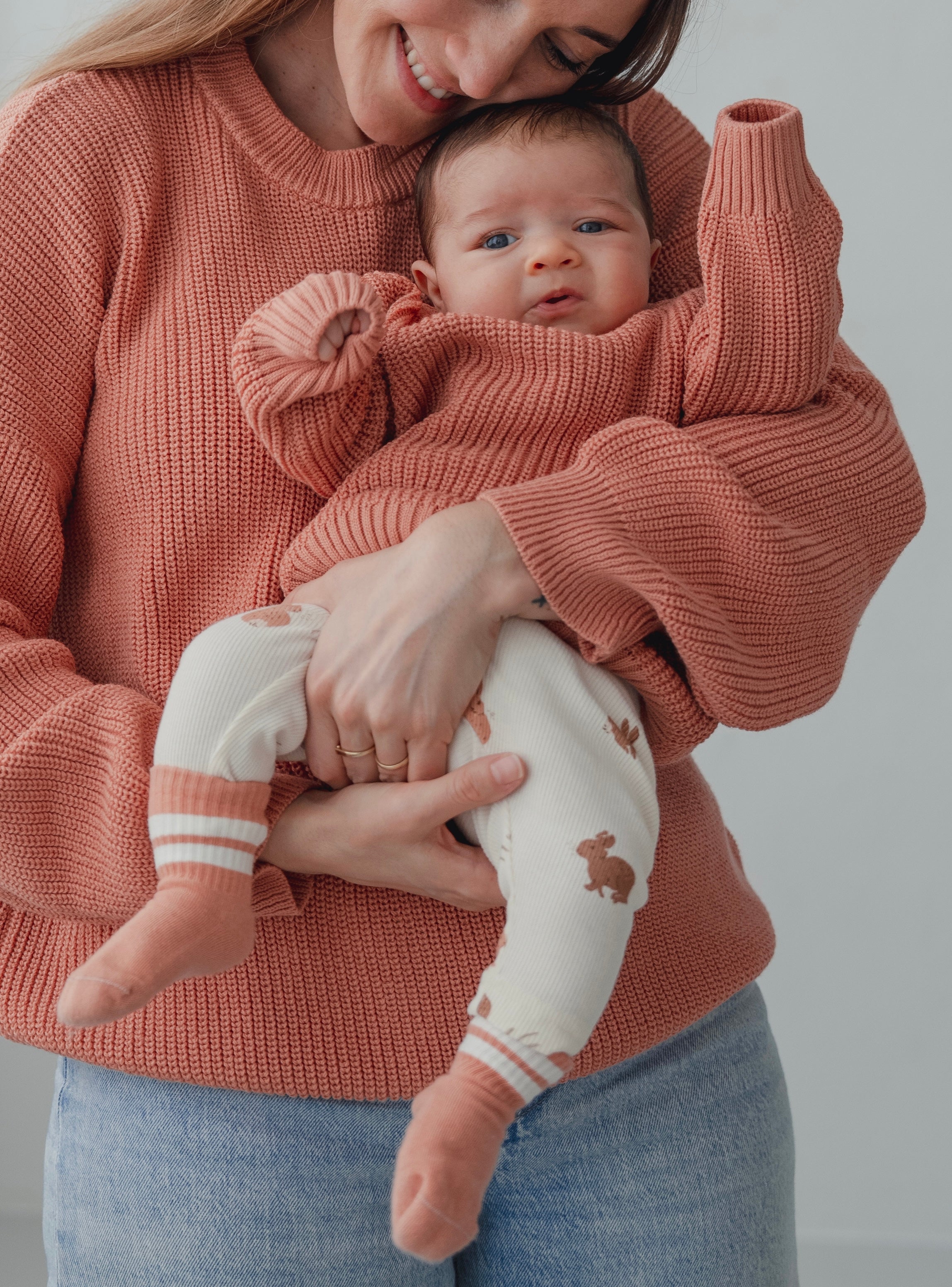 CHUNKY KNIT PULLI BLUSHED SUNRISE