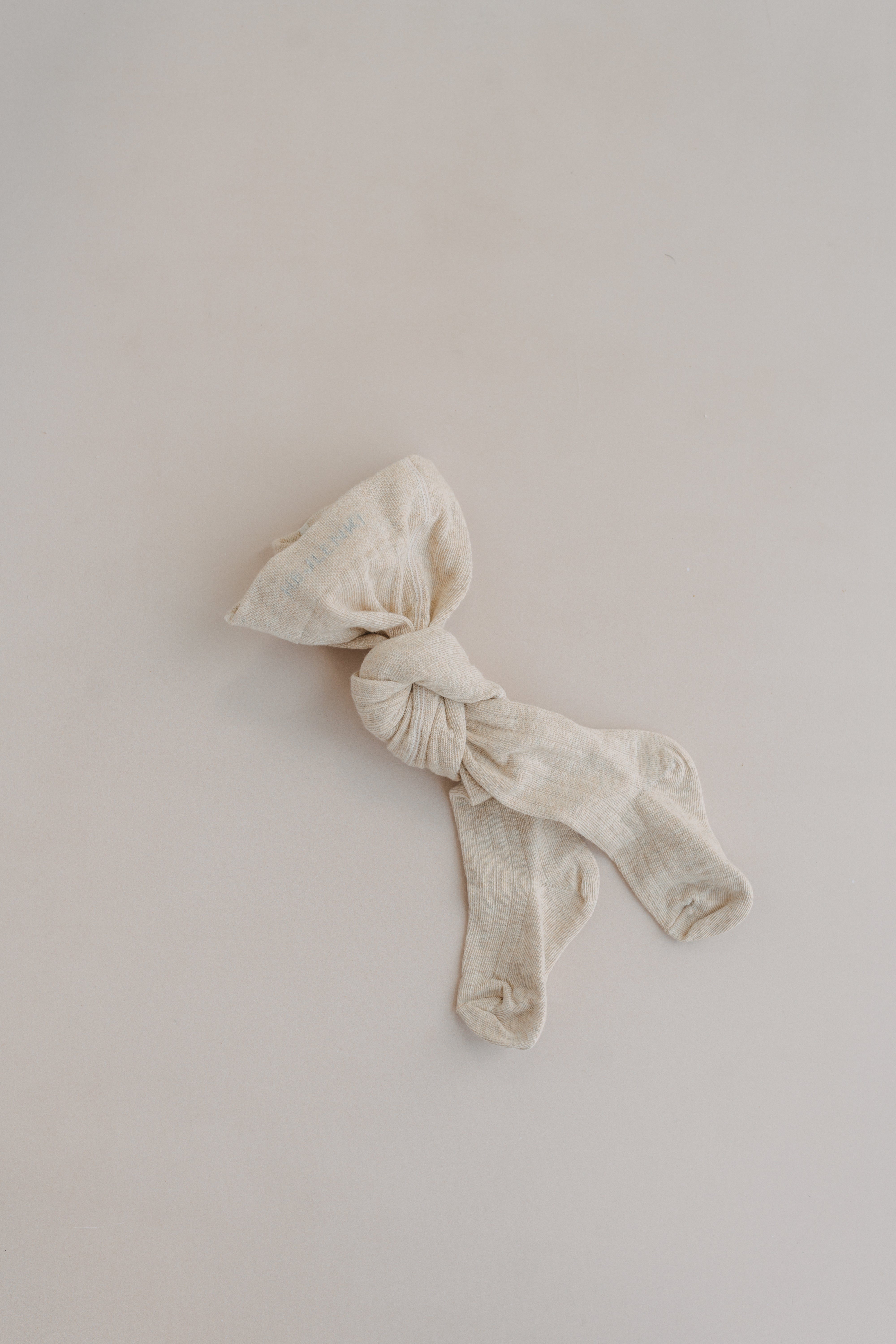 RIB TIGHTS BEIGE MELANGE