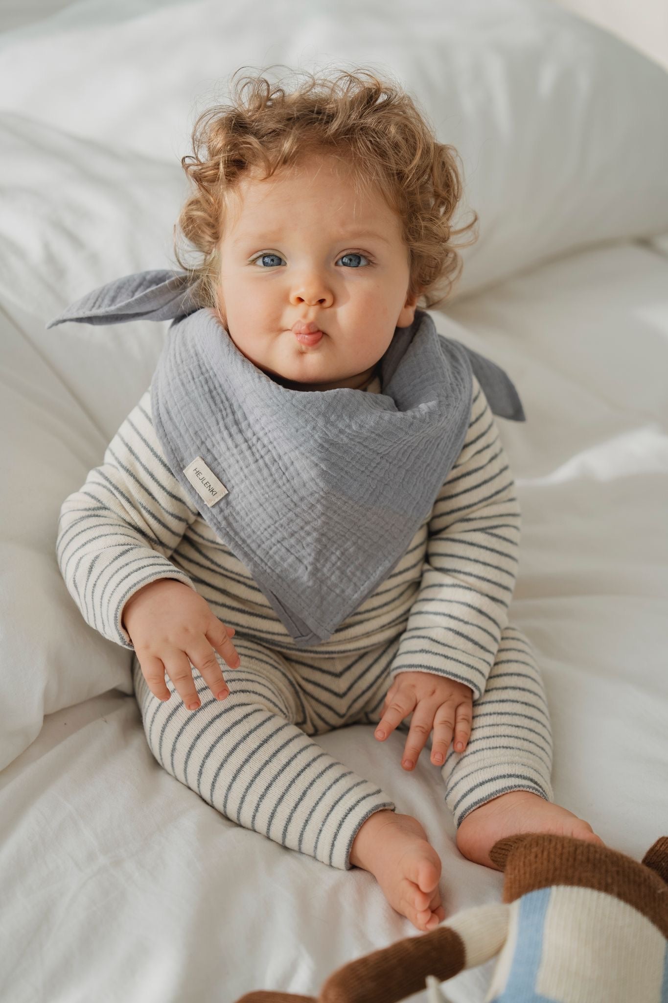 SOFT LEGGINGS STRIPED POWDERBLUE