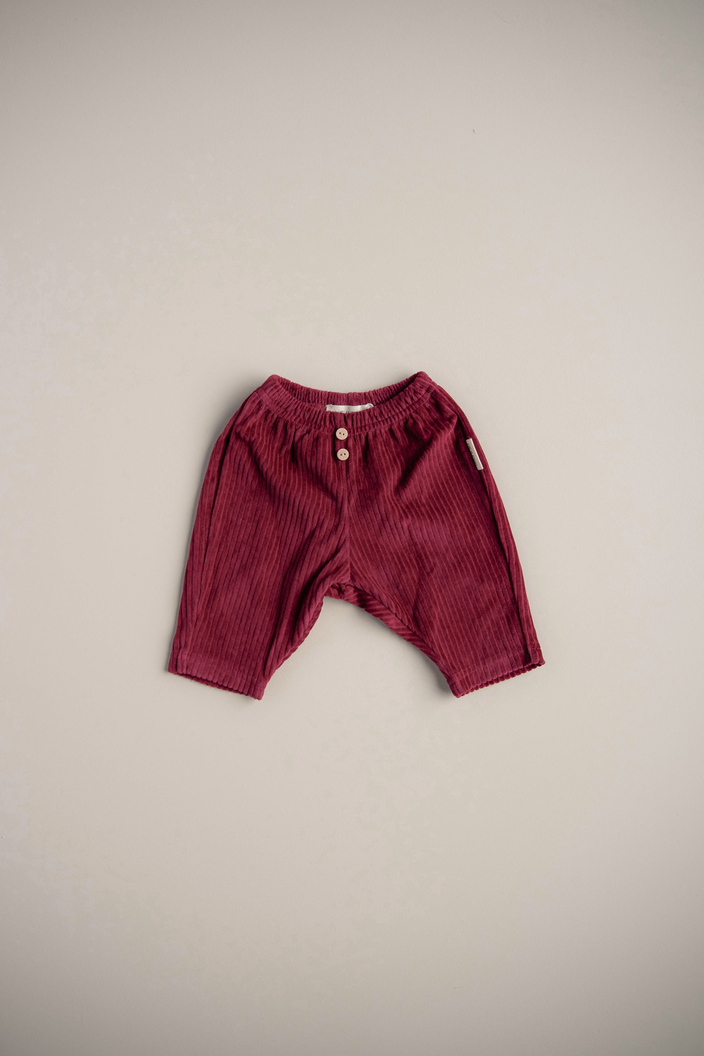 SOFT CORDUROY PANTS BURGUNDY