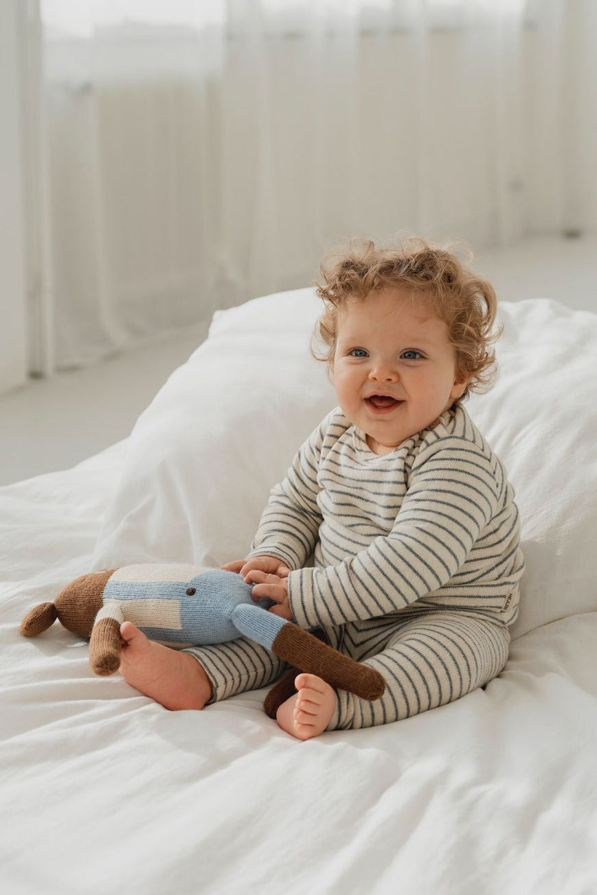 SOFT SHIRT STRIPED POWDERBLUE