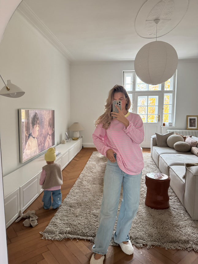 OVERSIZE LONGSLEEVE CANDY/BUTTER