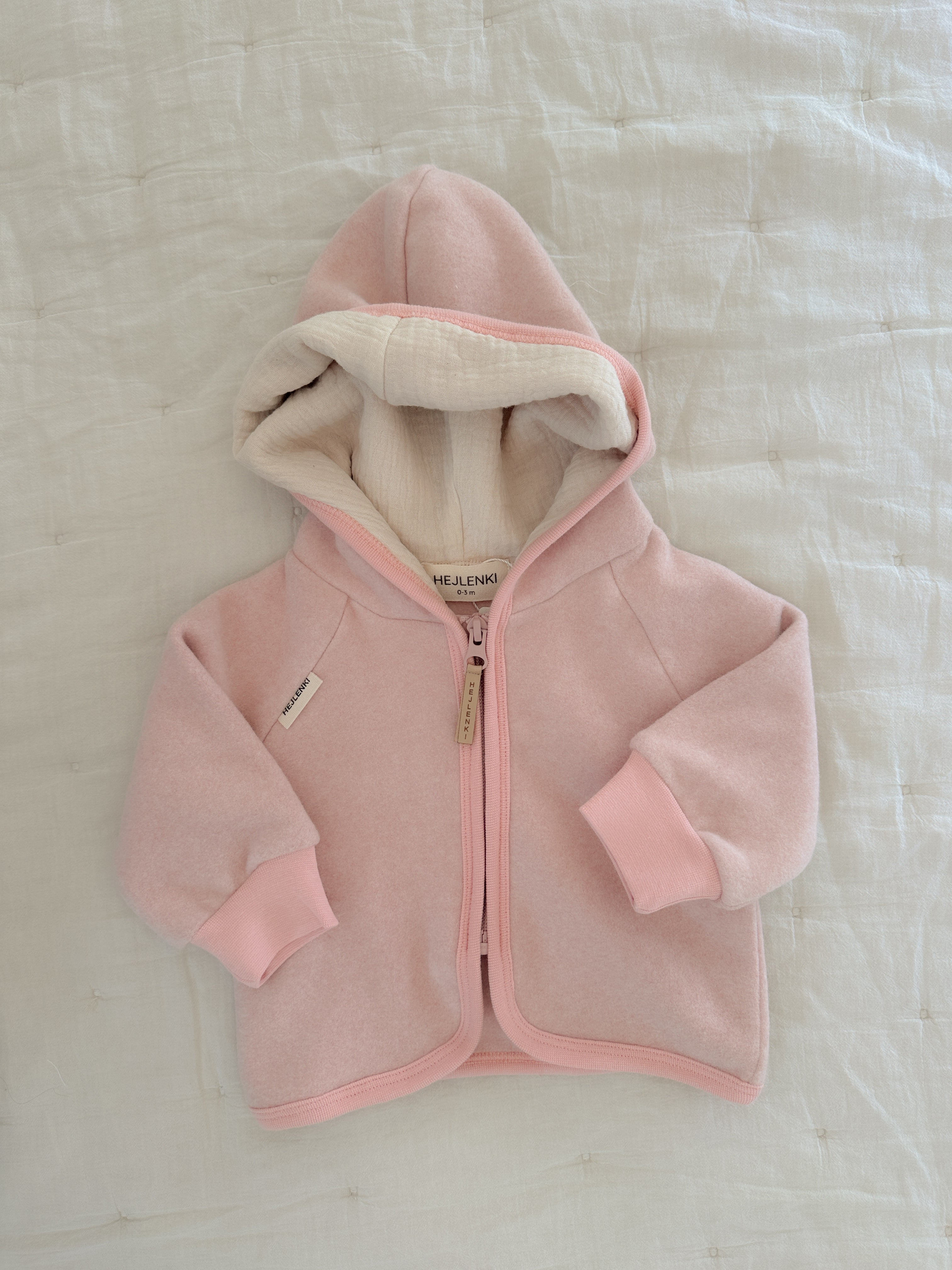 ORGANIC FLEECE JACKET ROSE