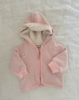 ORGANIC FLEECE JACKET ROSE