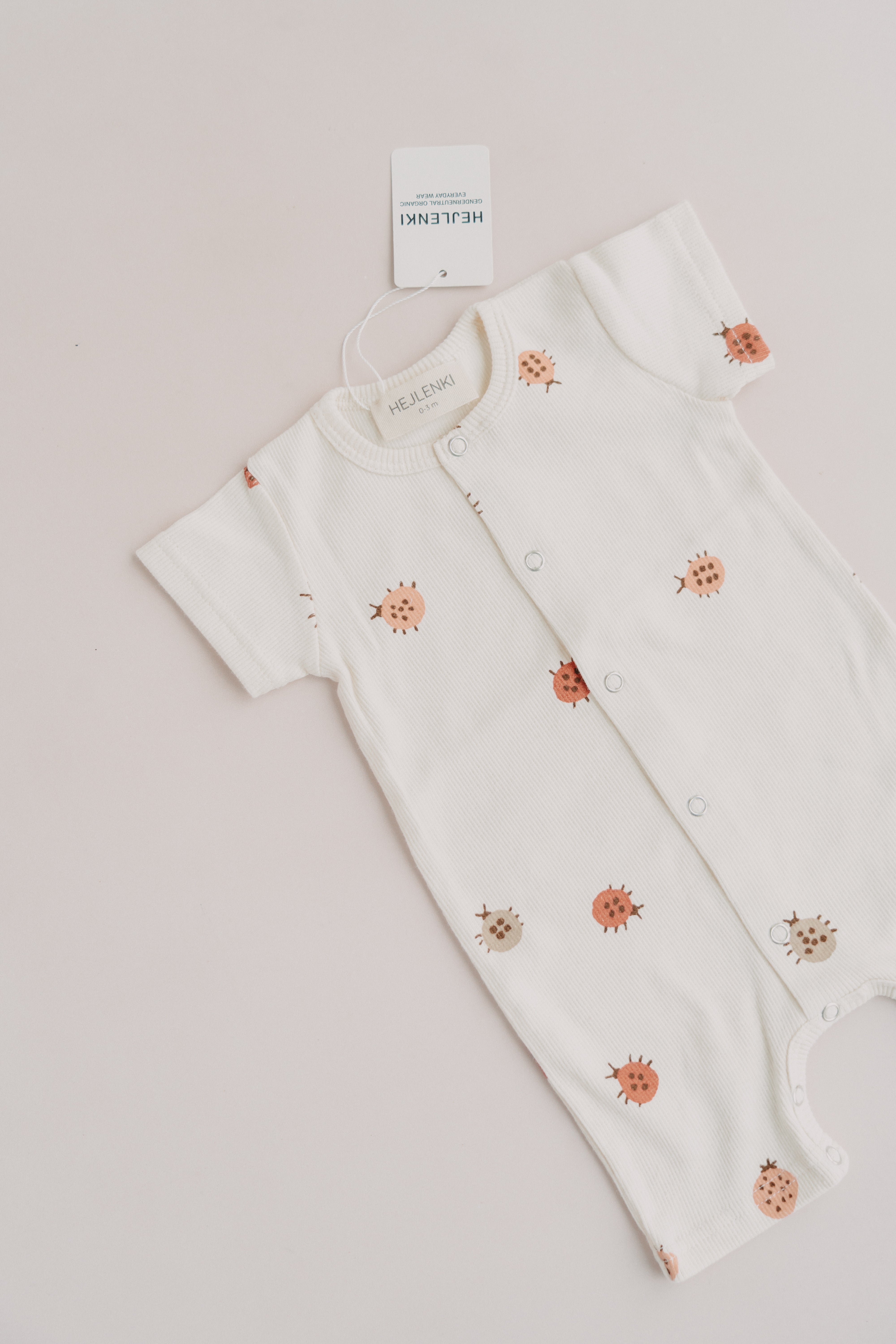 SHORT RIB ONEPIECE LADYBUG