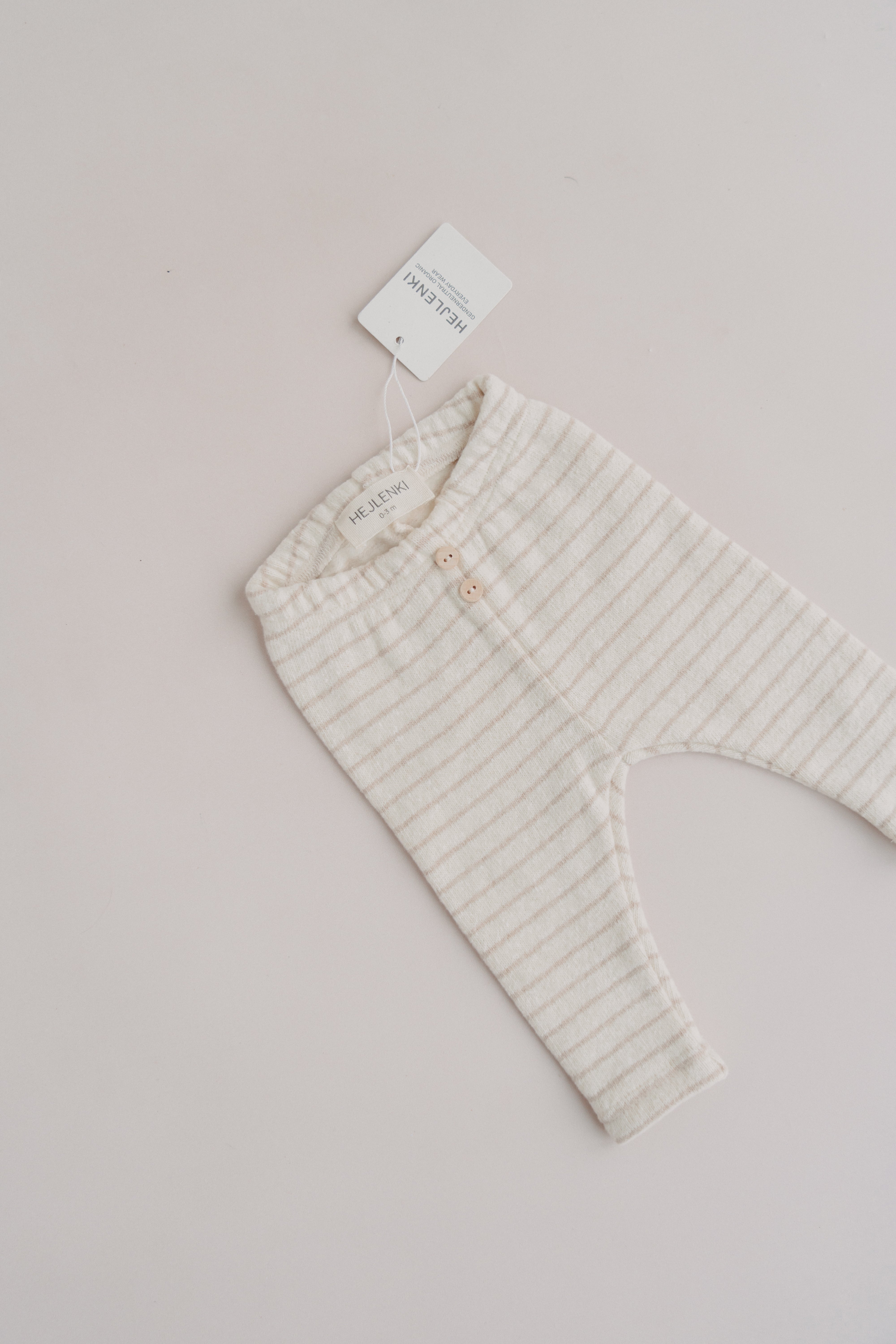 SOFT LEGGINGS STRIPED BEIGE