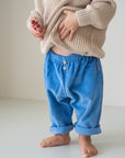 SOFT CORDUROY PANTS CORNFLOWER