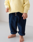 SOFT CORDUROY PANTS NAVY