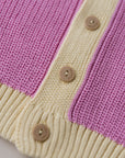 CHUNKY KNIT CARDIGAN CANDY/BUTTER