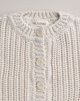 CHUNKY KNIT CARDIGAN MILKY CLOUD