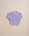 CHUNKY KNIT PULLI LAVENDER CREAM