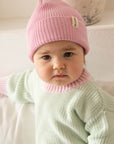 KNIT BEANIE STRAWBERRY MILK