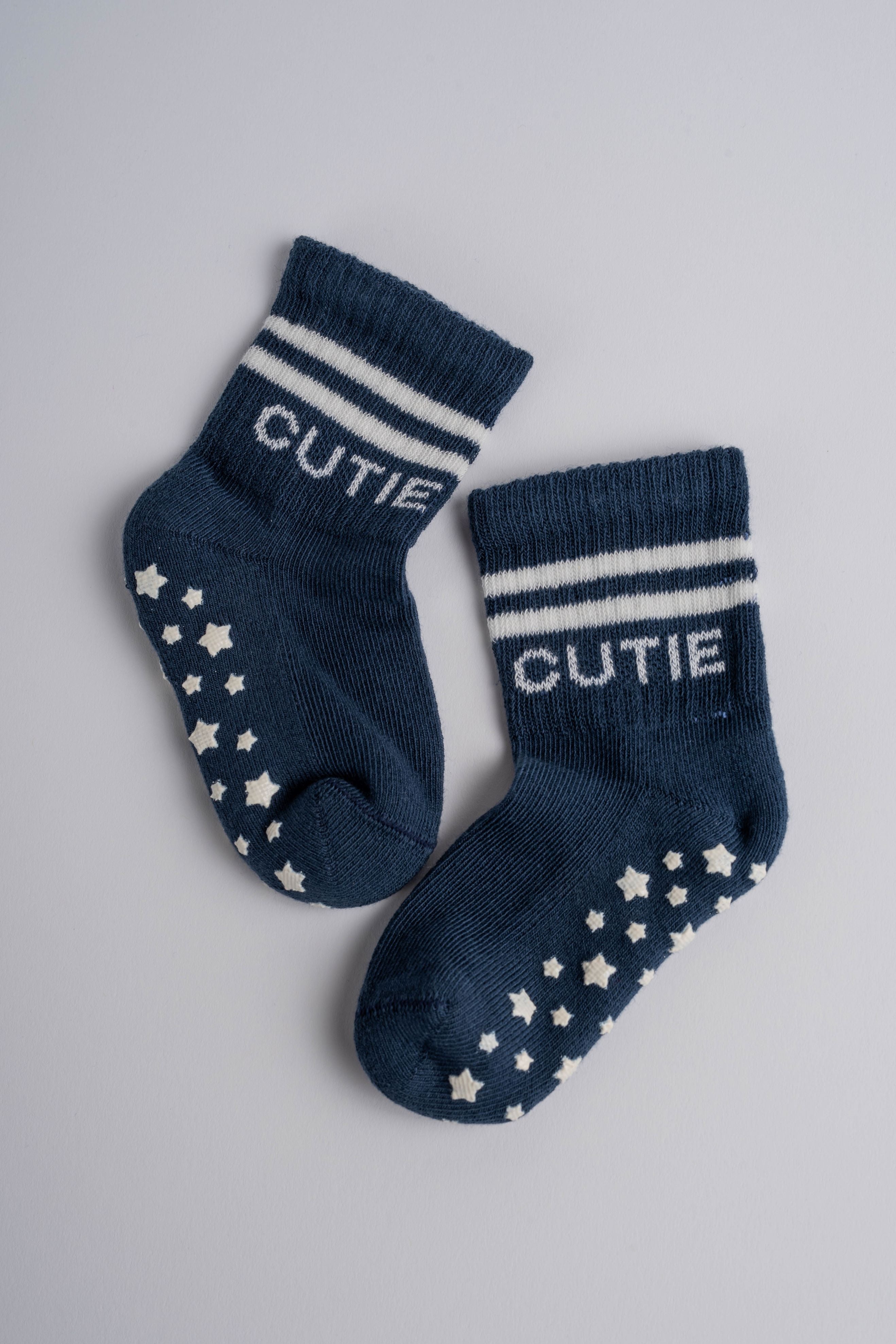 WARM ANTI-SLIP SOCKS CUTIE MIDNIGHT
