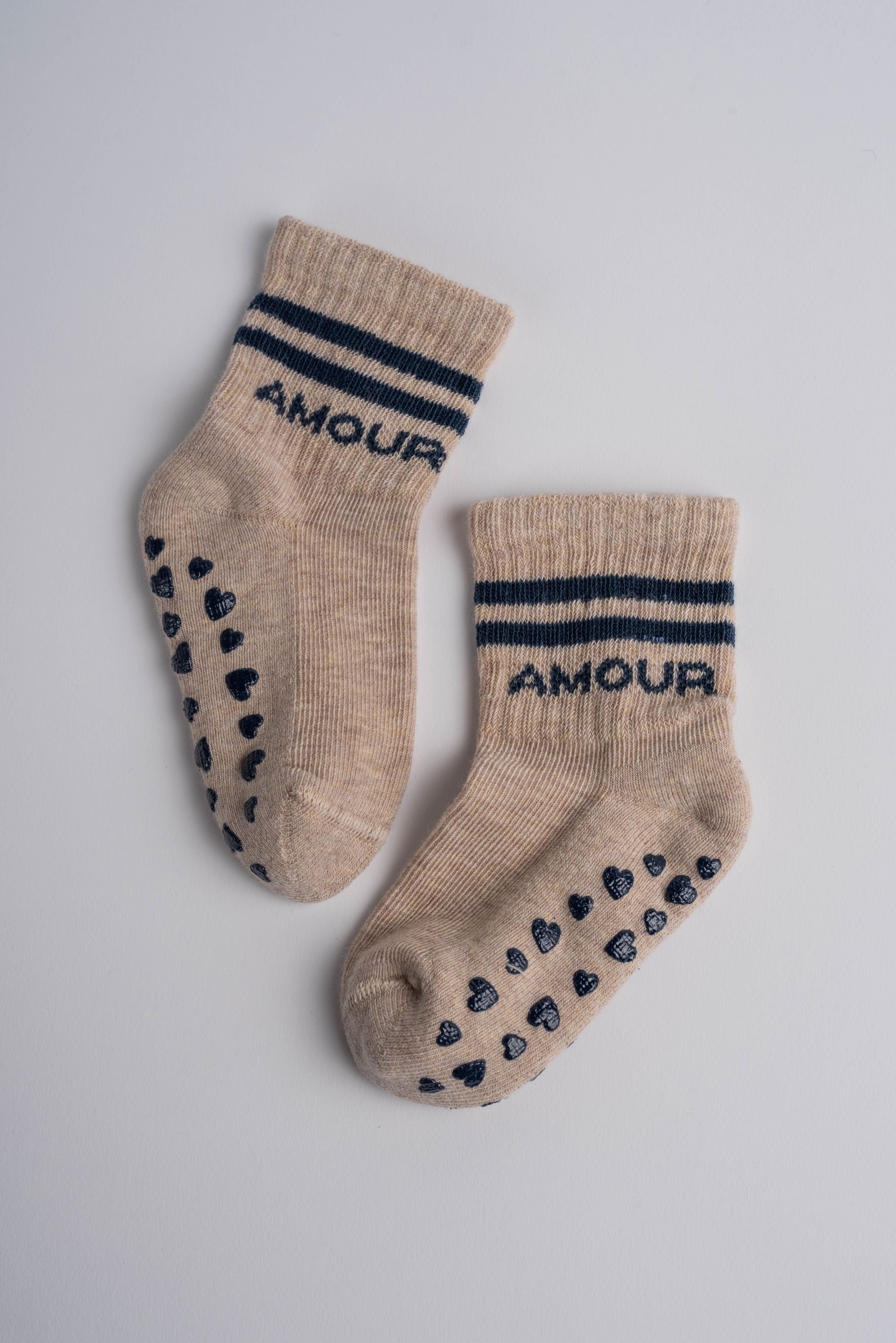 WARM ANTI-SLIP TENNIS AMOUR BEIGE