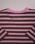 LONGSLEEVE STRIPED BLUSH/BROWN
