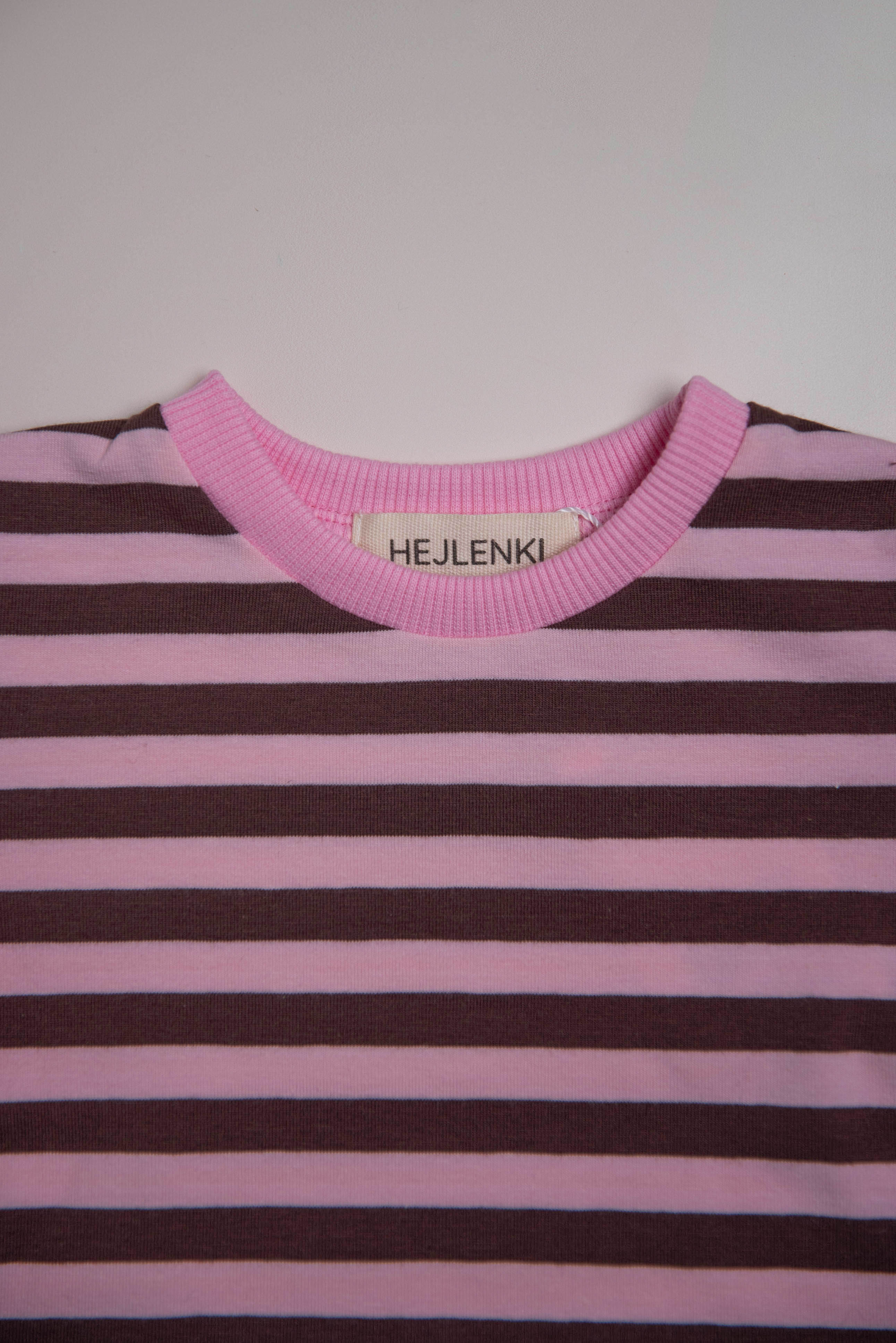 LONGSLEEVE STRIPED BLUSH/BROWN