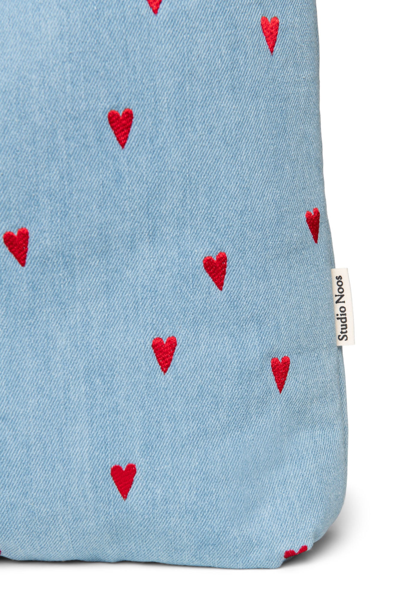 MOM BAG DENIM HEARTS