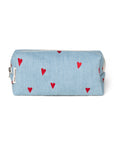 DENIM POUCH BAG HEARTS
