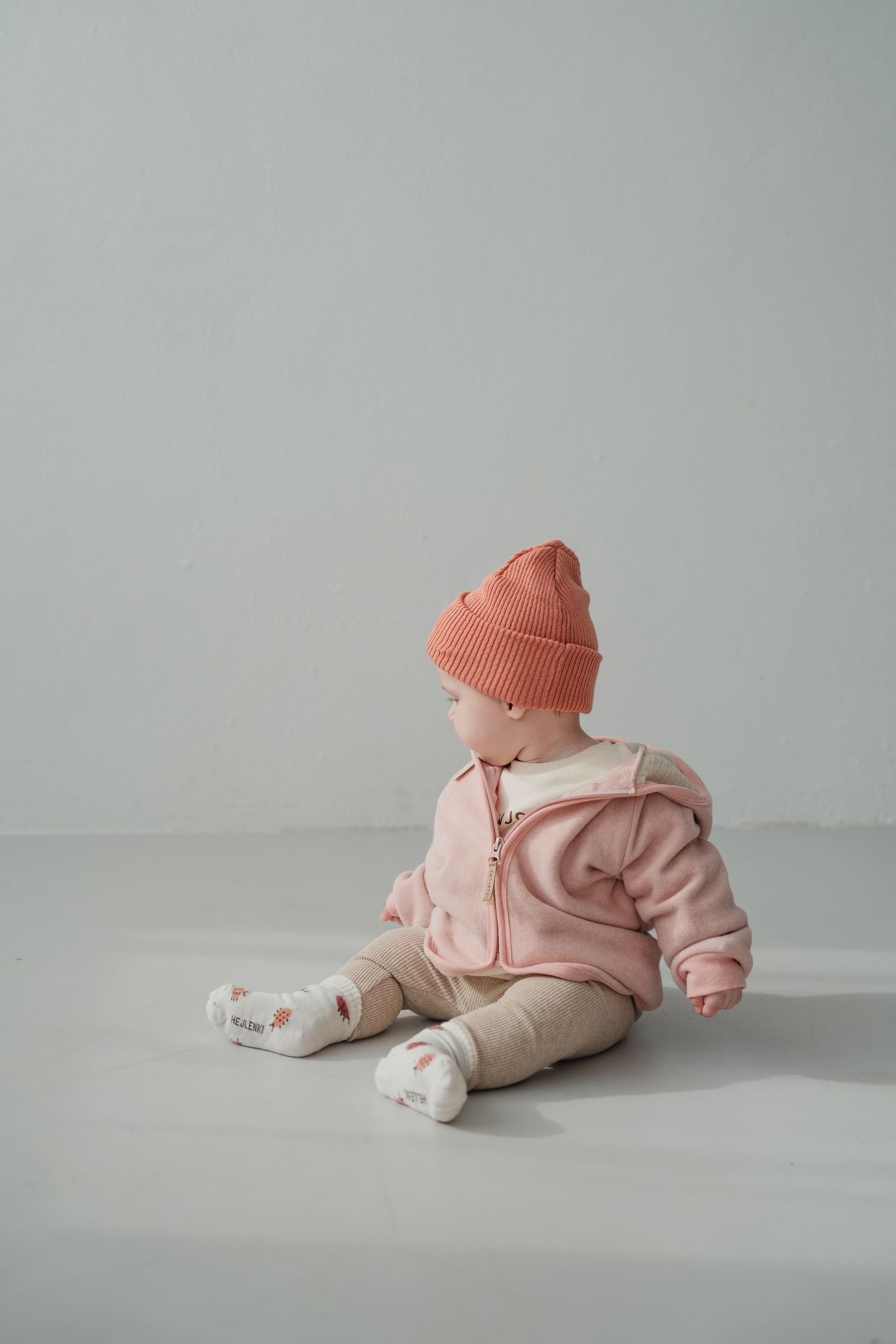 ORGANIC FLEECE JACKET ROSE