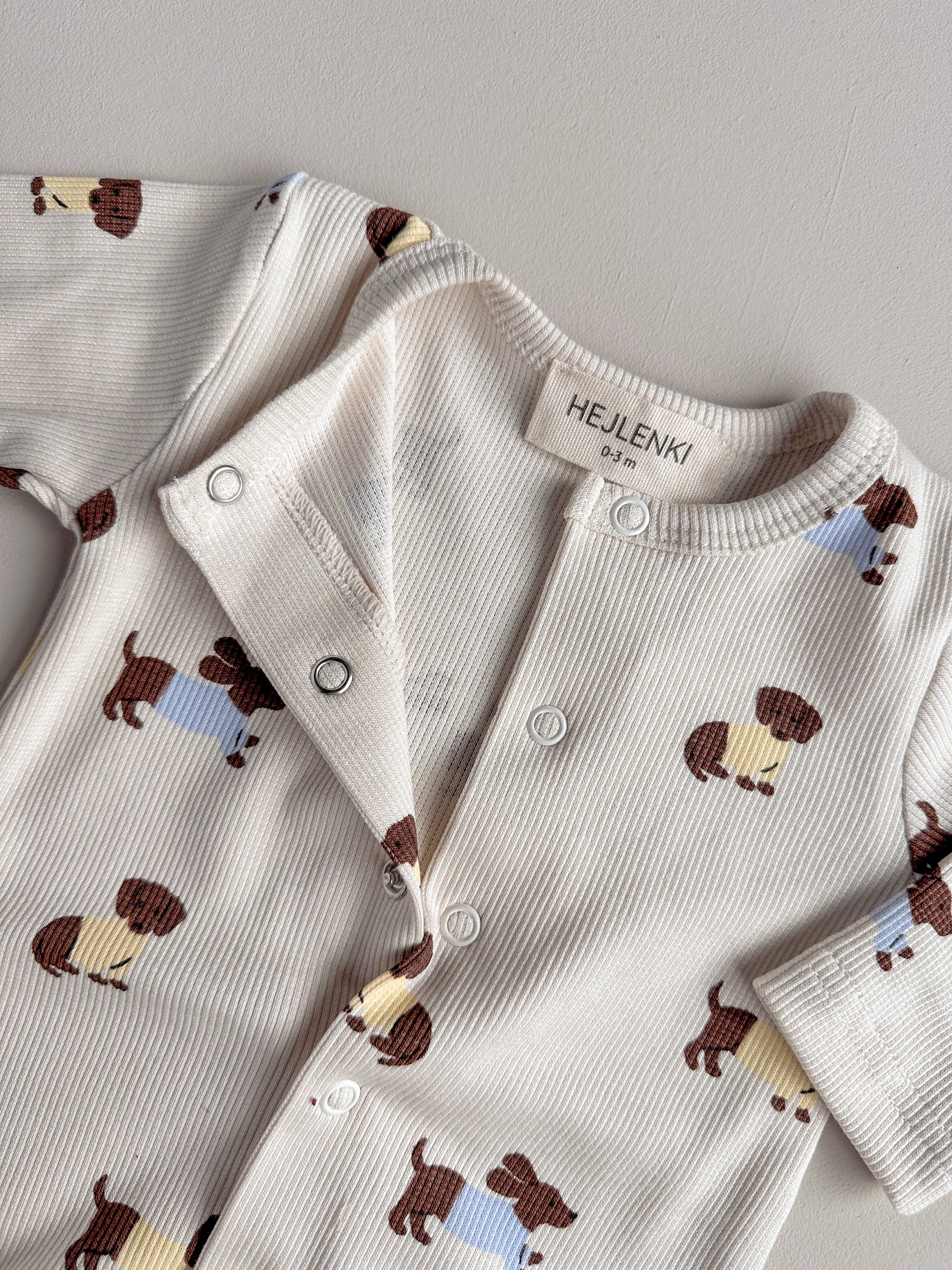 RIB ONEPIECE DACHSHUND