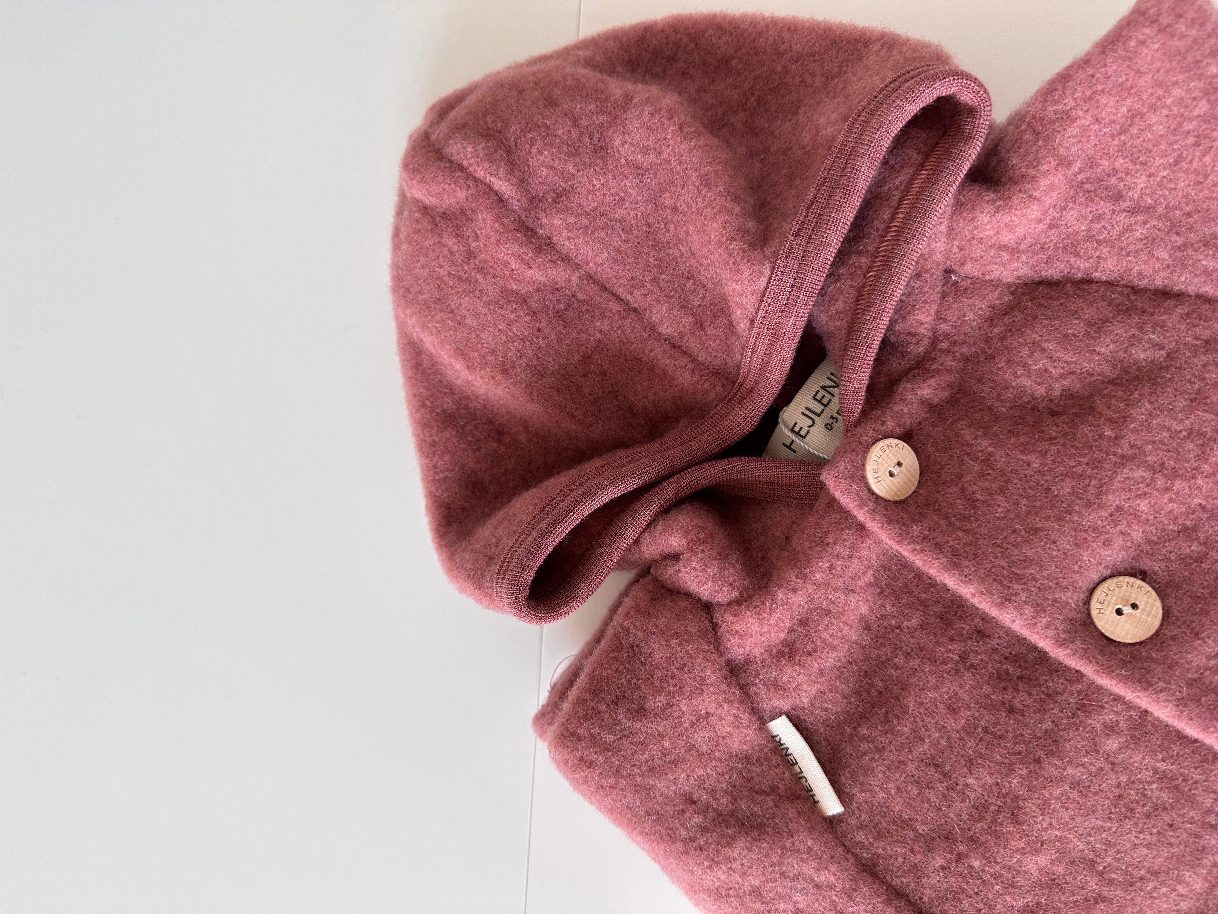 MERINO WOOL FLEECE OVERALL HEATHER ROSE