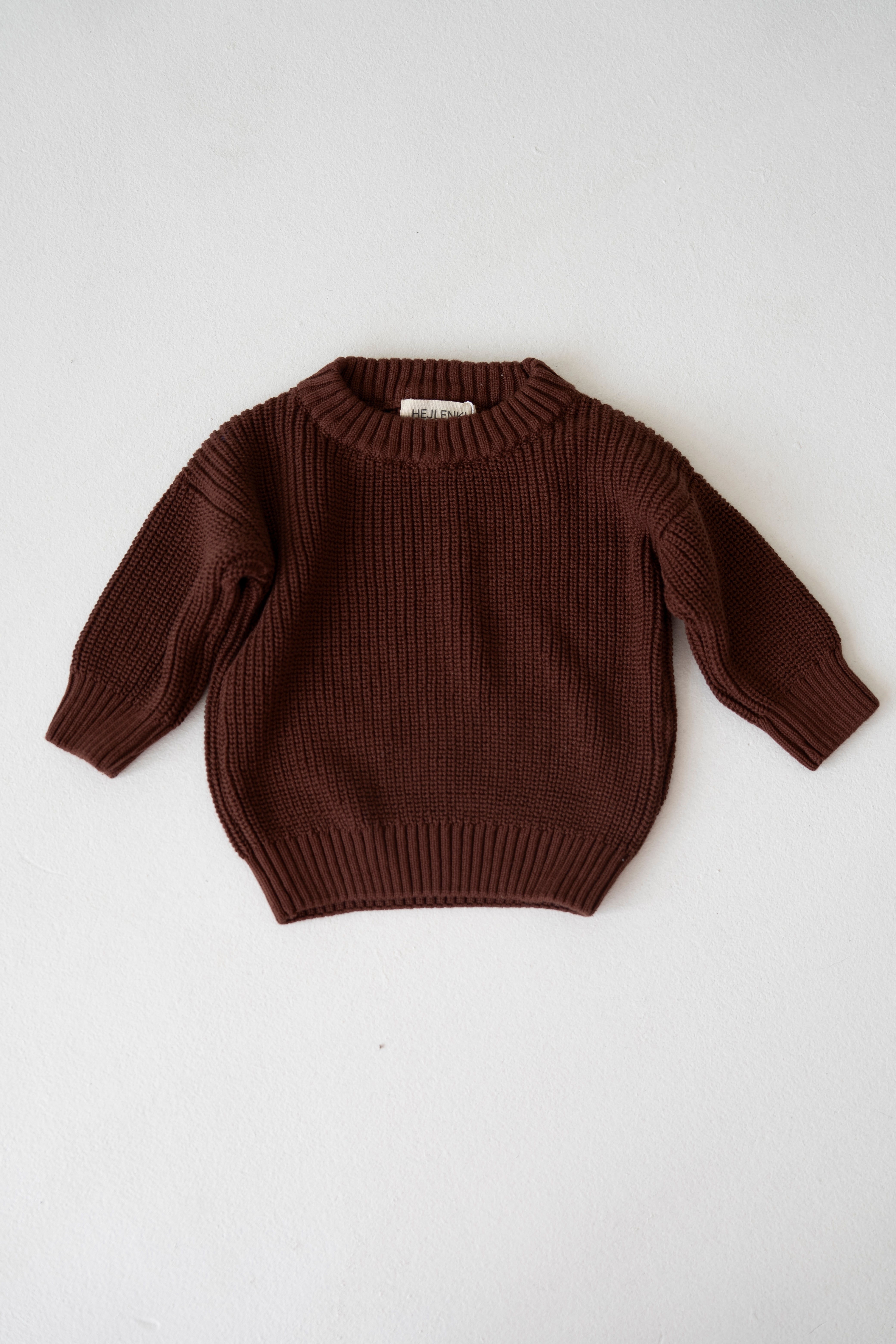 CHUNKY KNIT PULLI BAKED BROWNIE