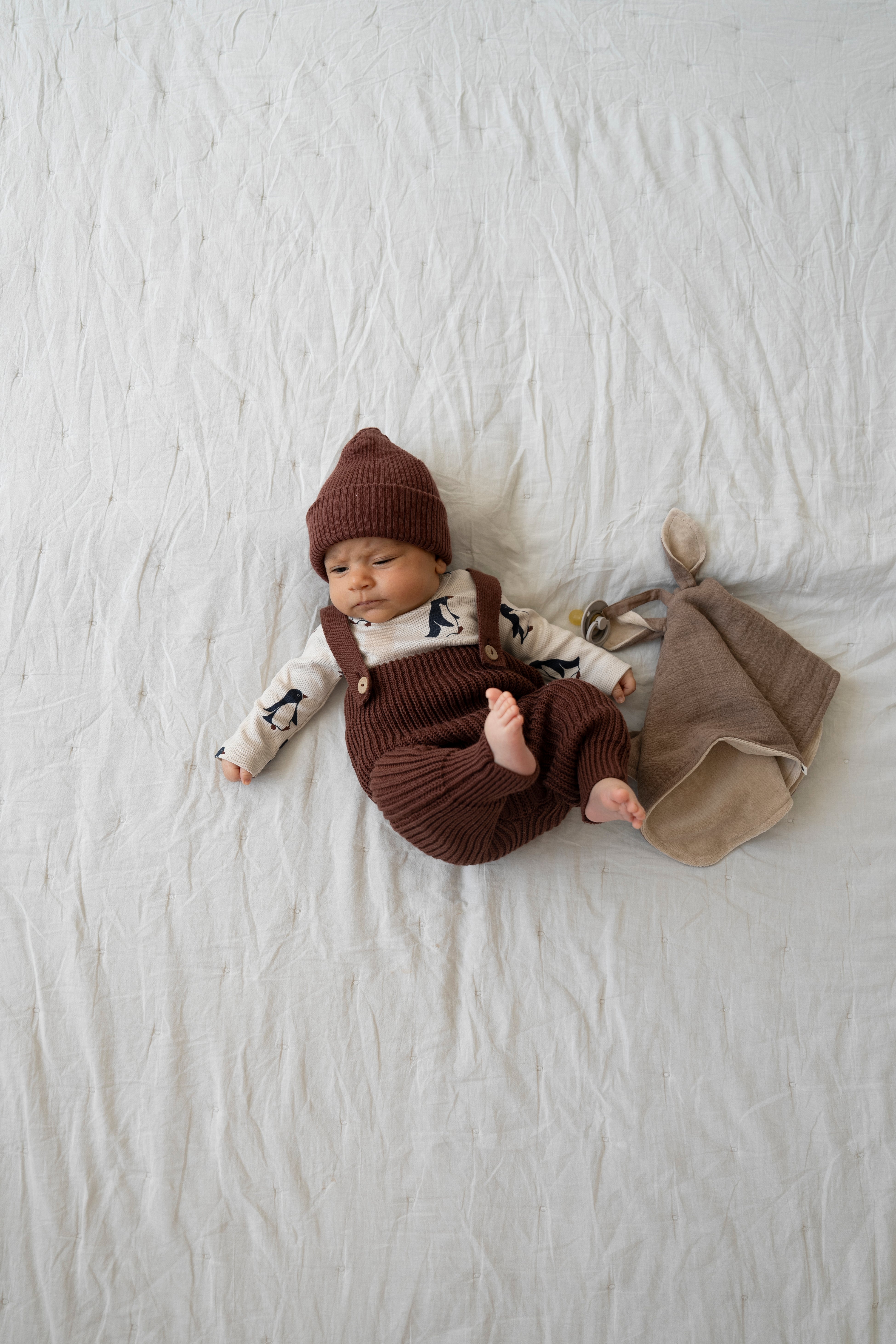 KNIT BEANIE BAKED BROWNIE