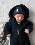 MERINO WOOL FLEECE OVERALL MIDNIGHT