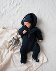 MERINO WOOL FLEECE OVERALL MIDNIGHT