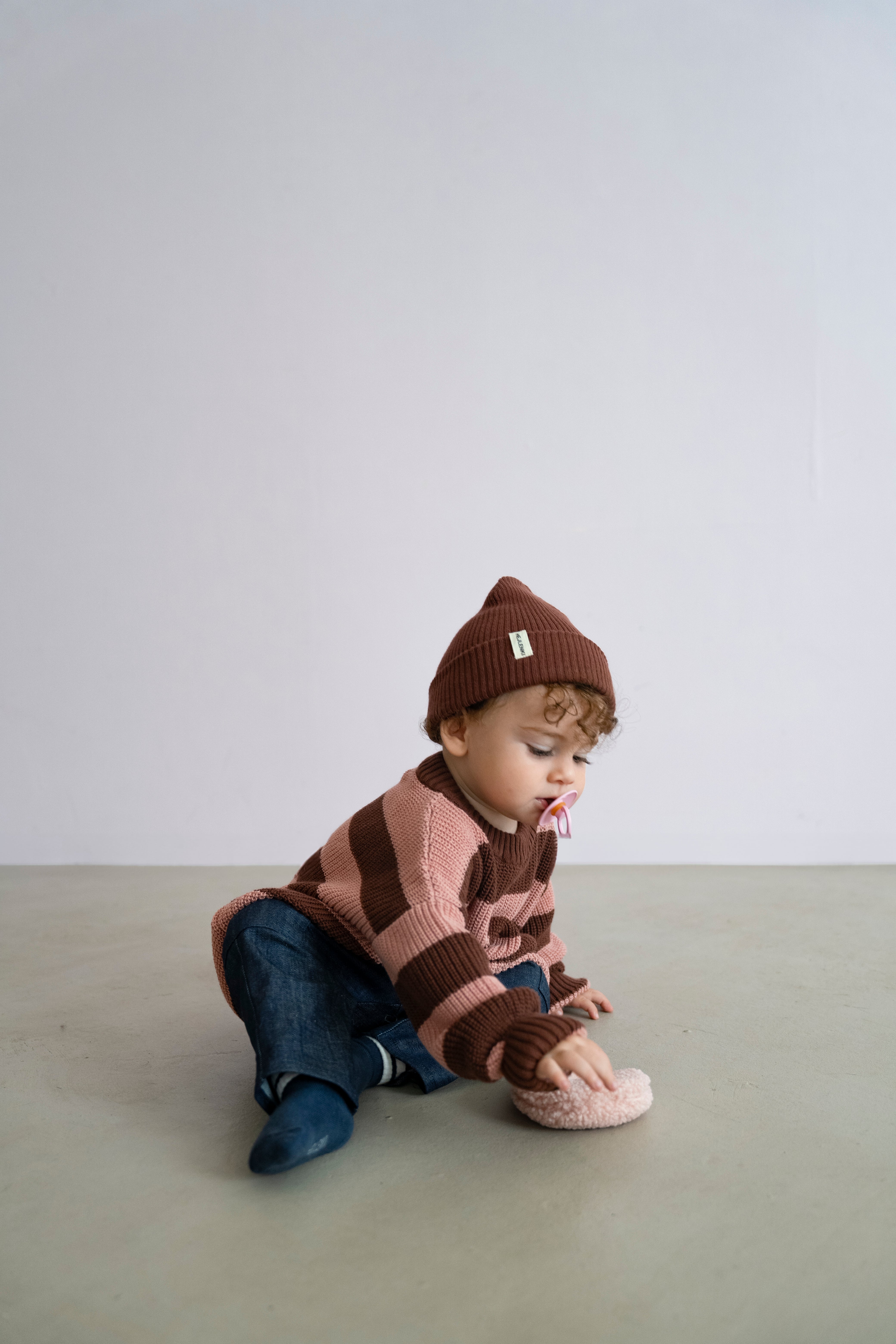 CHUNKY KNIT PULLI STRIPED