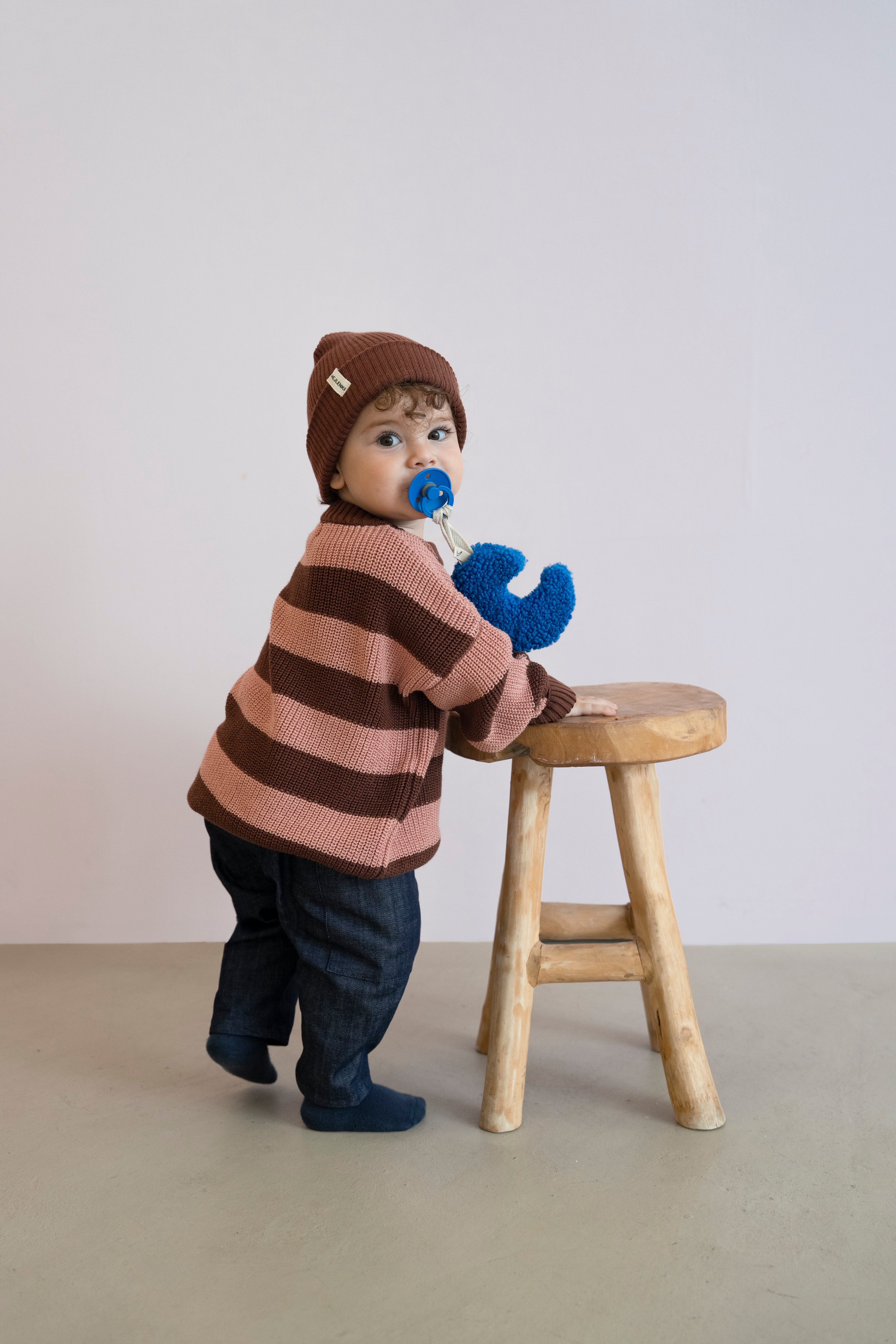 CHUNKY KNIT PULLI STRIPED