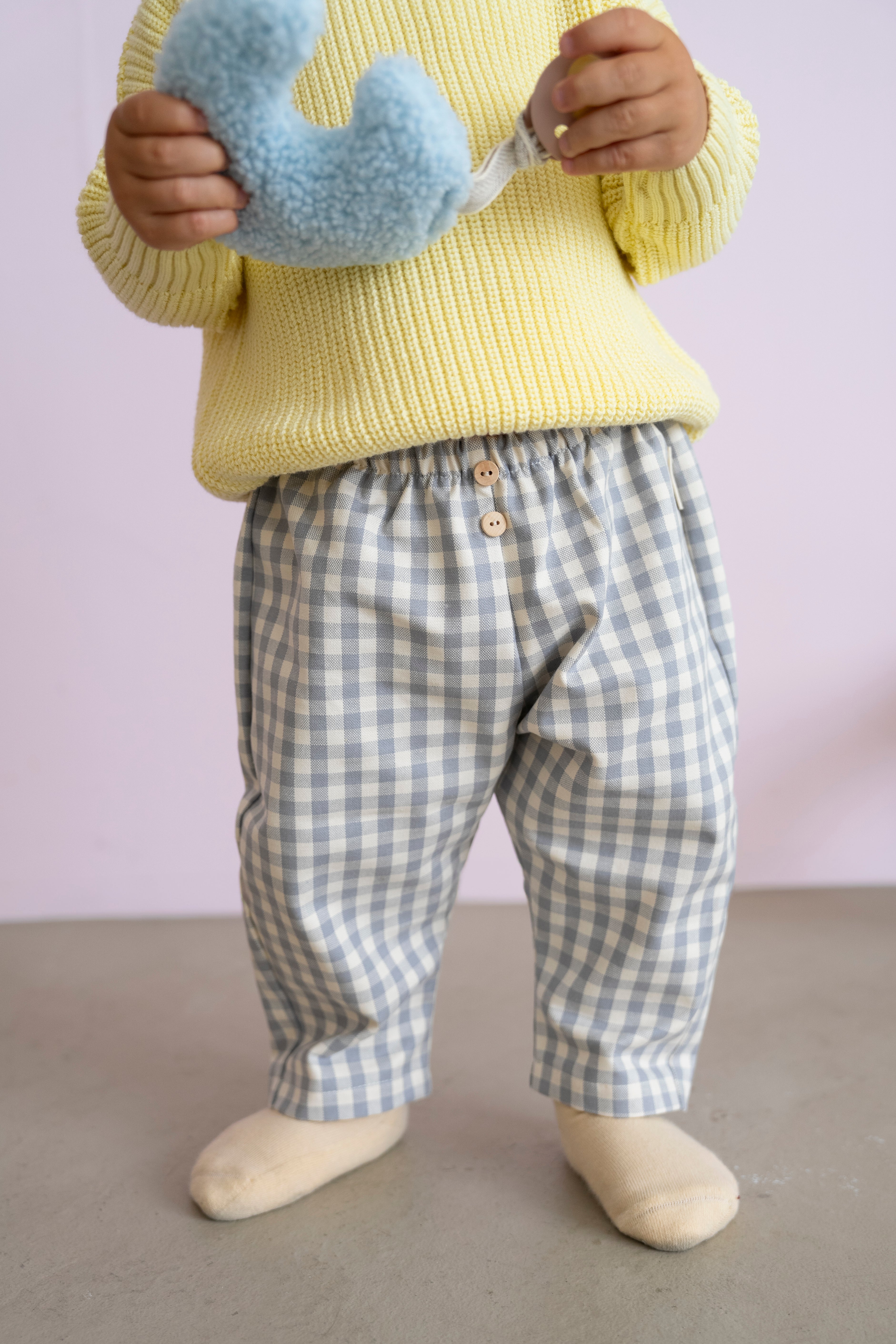 CHECKED PANTS ALLOYGREY