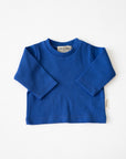 ORGANIC RIB LONGSLEEVE BLUE