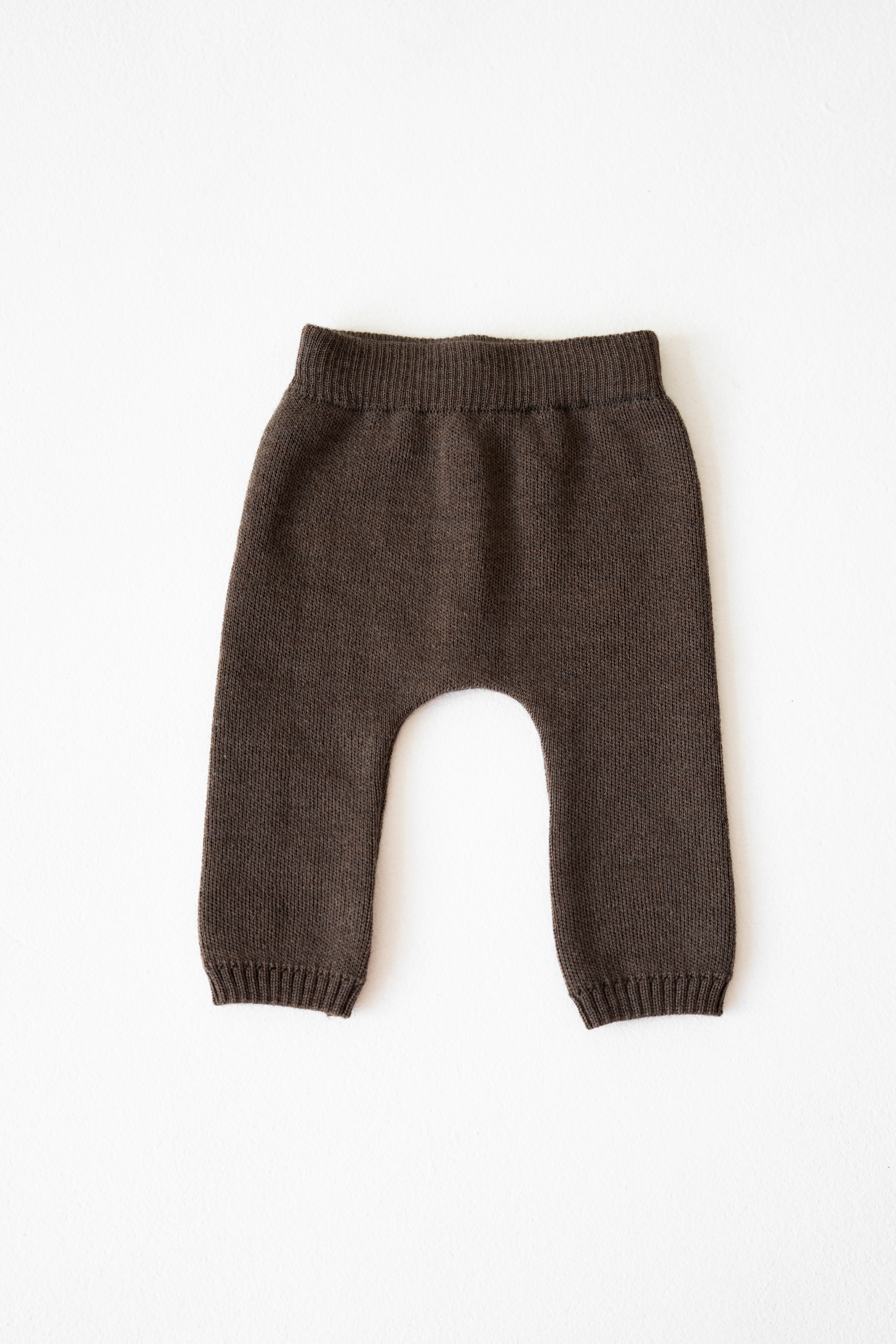 MERINO KNIT LEGGINGS BROWN