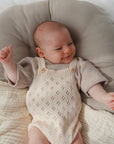 POINTELLE KNIT ROMPER