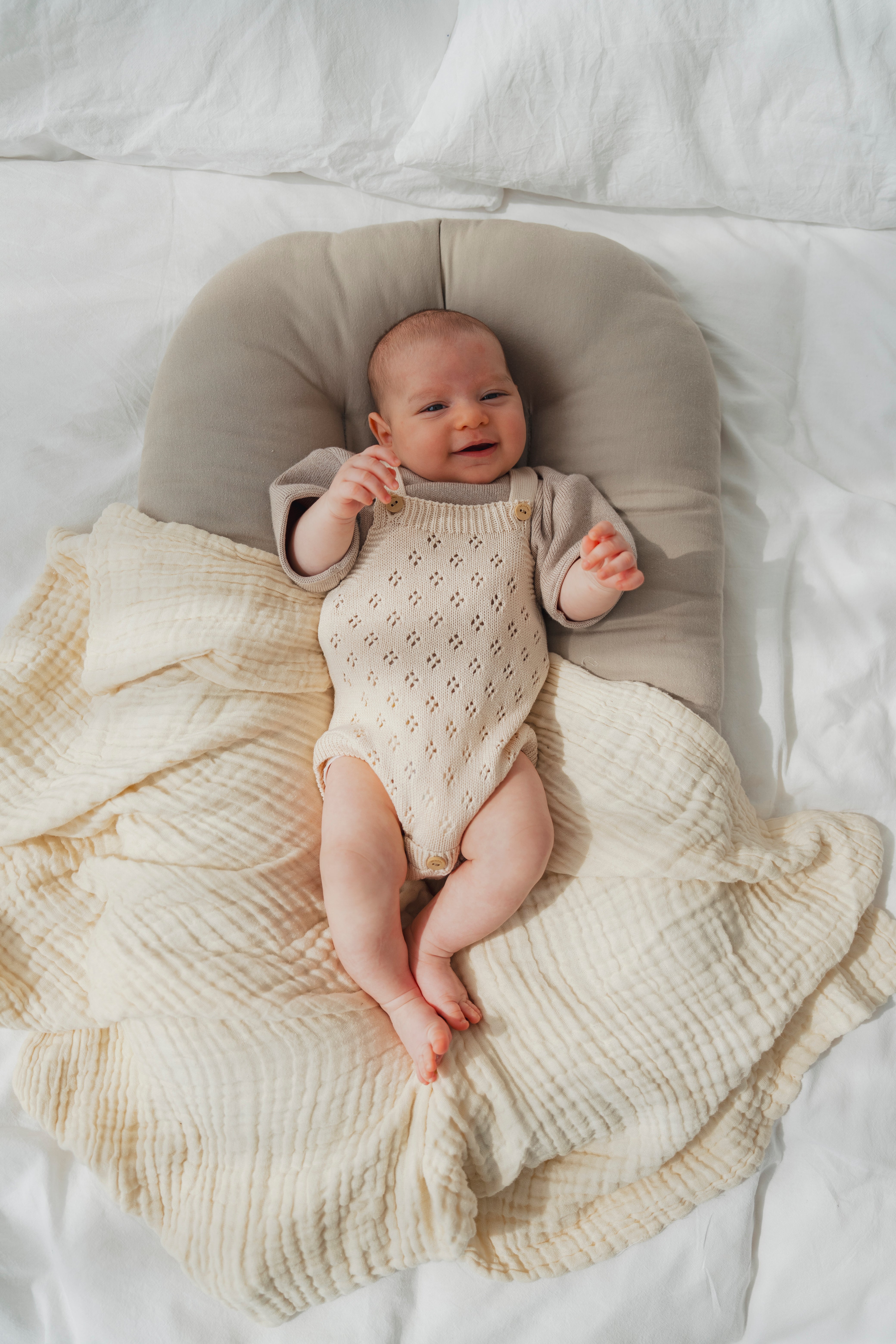POINTELLE KNIT ROMPER