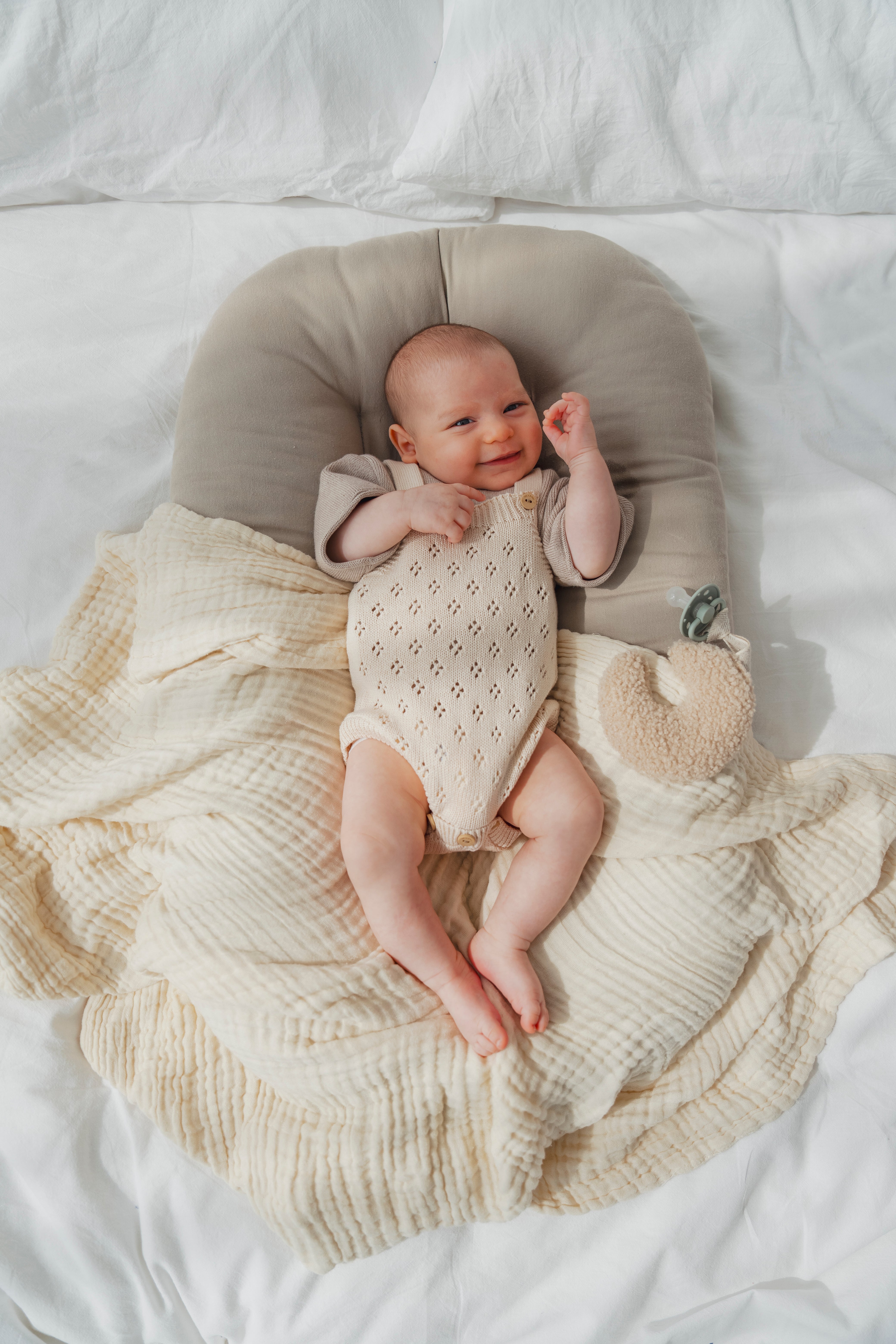 POINTELLE KNIT ROMPER