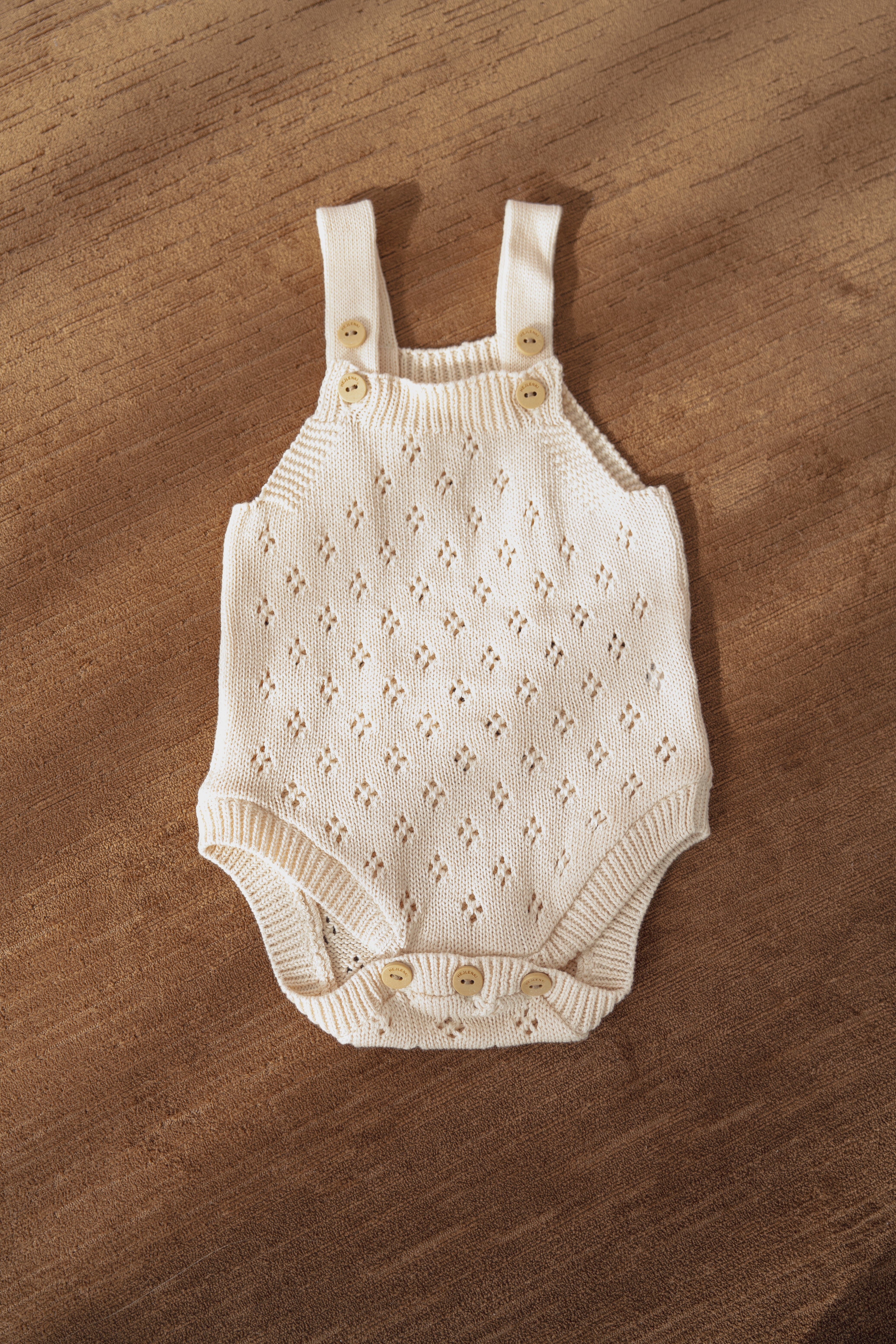POINTELLE KNIT ROMPER