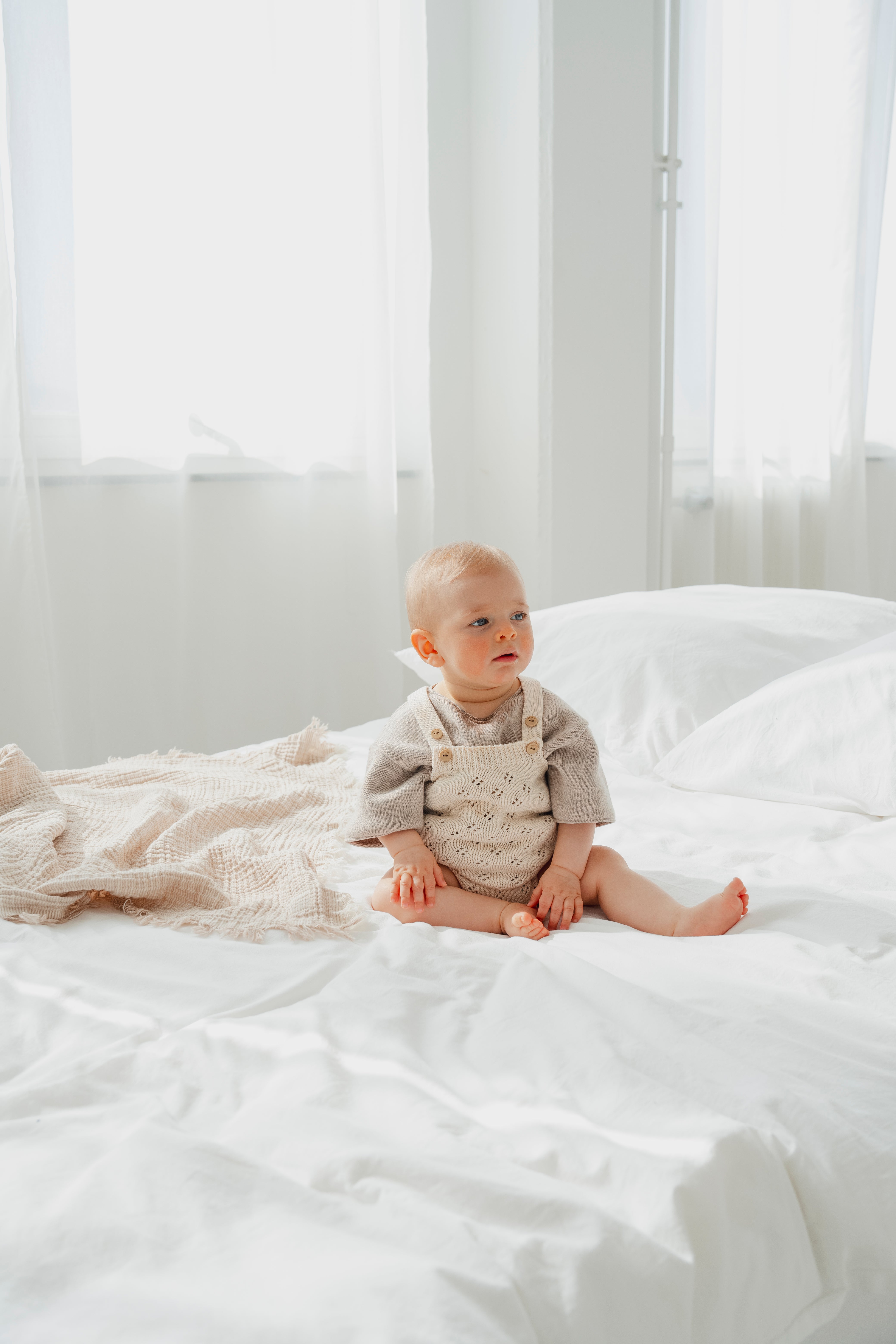 POINTELLE KNIT ROMPER