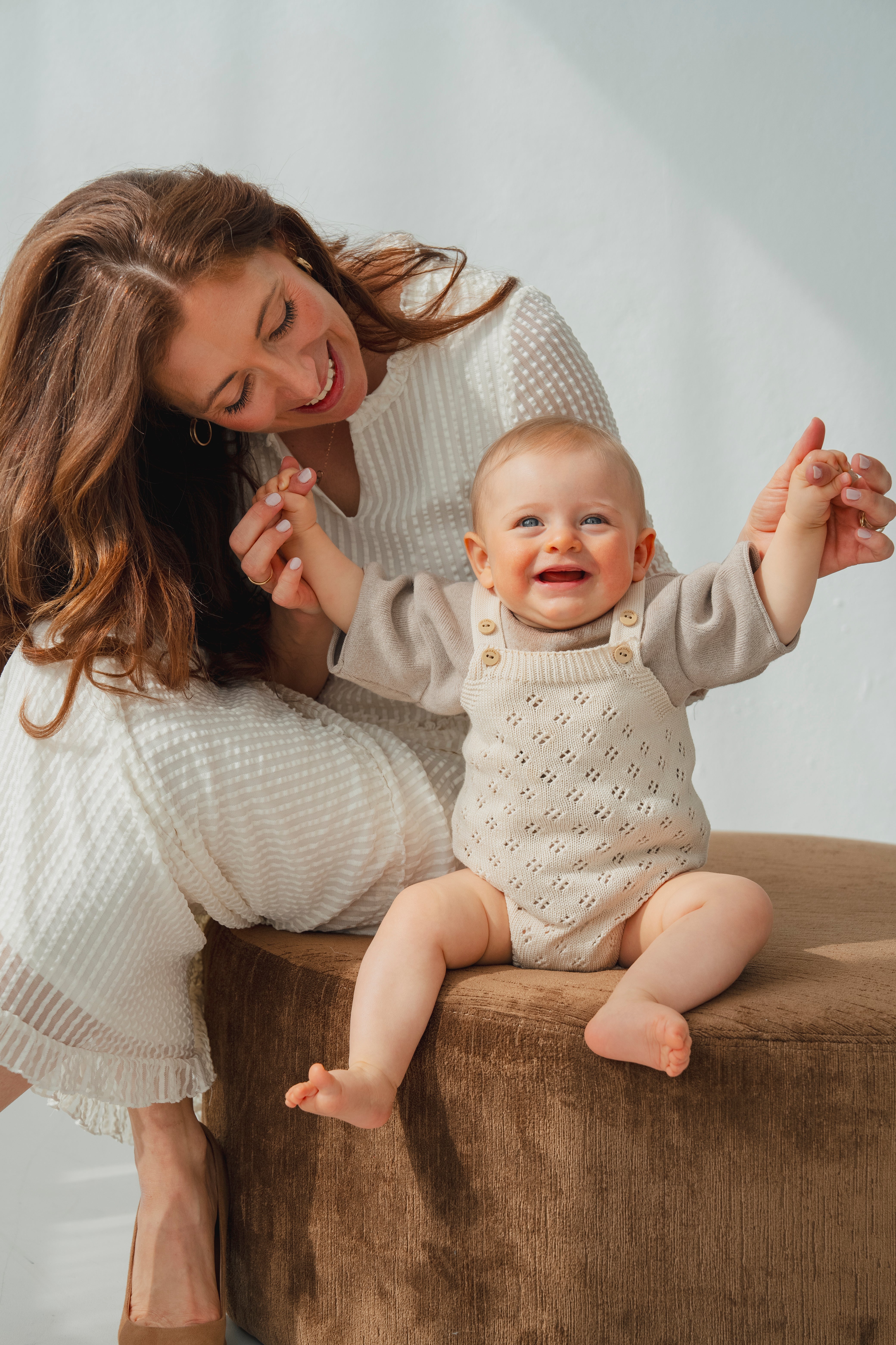 POINTELLE KNIT ROMPER