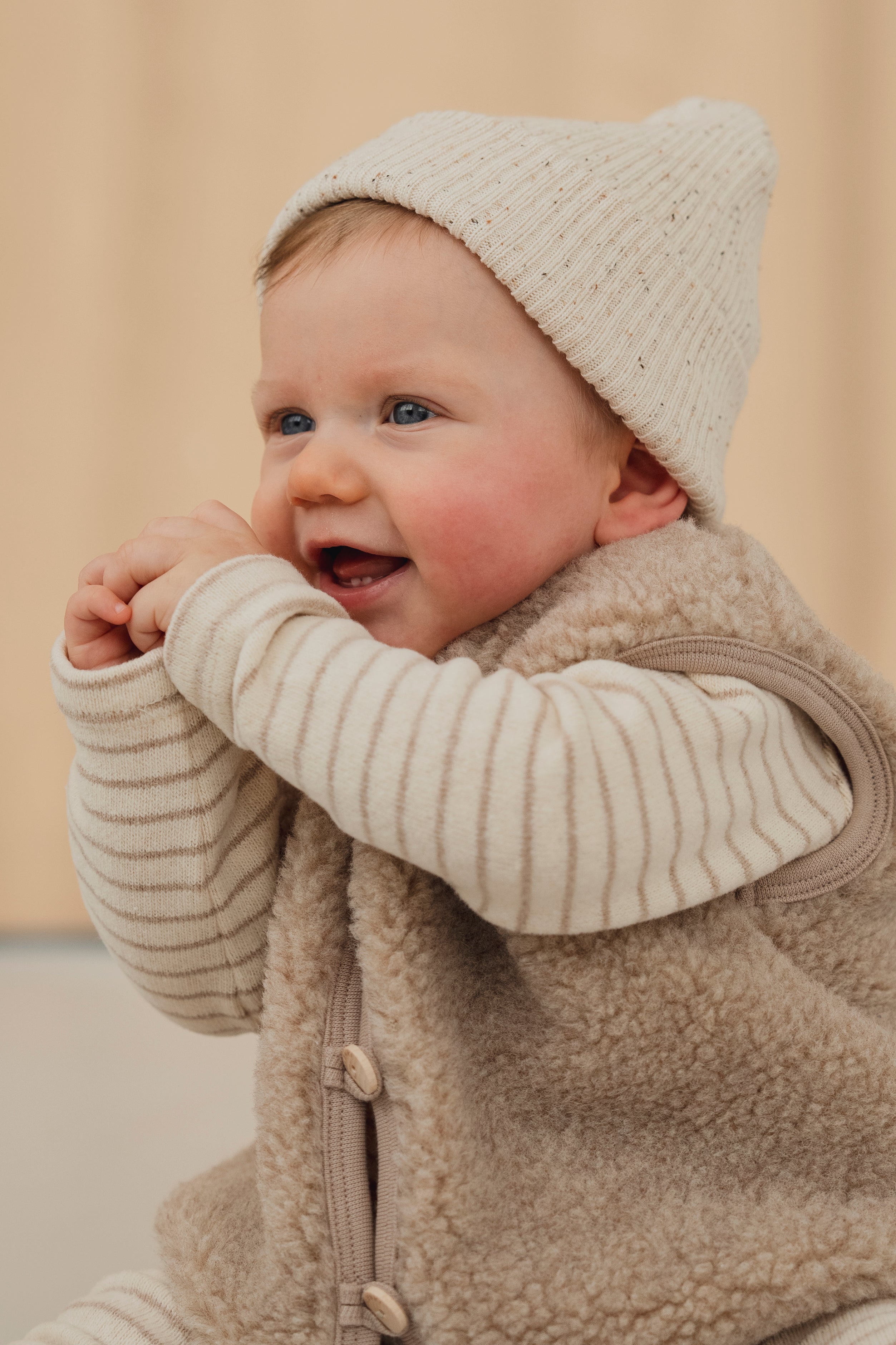 SOFT SHIRT STRIPED BEIGE