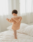 ORGANIC FLEECE JACKET APRICOT