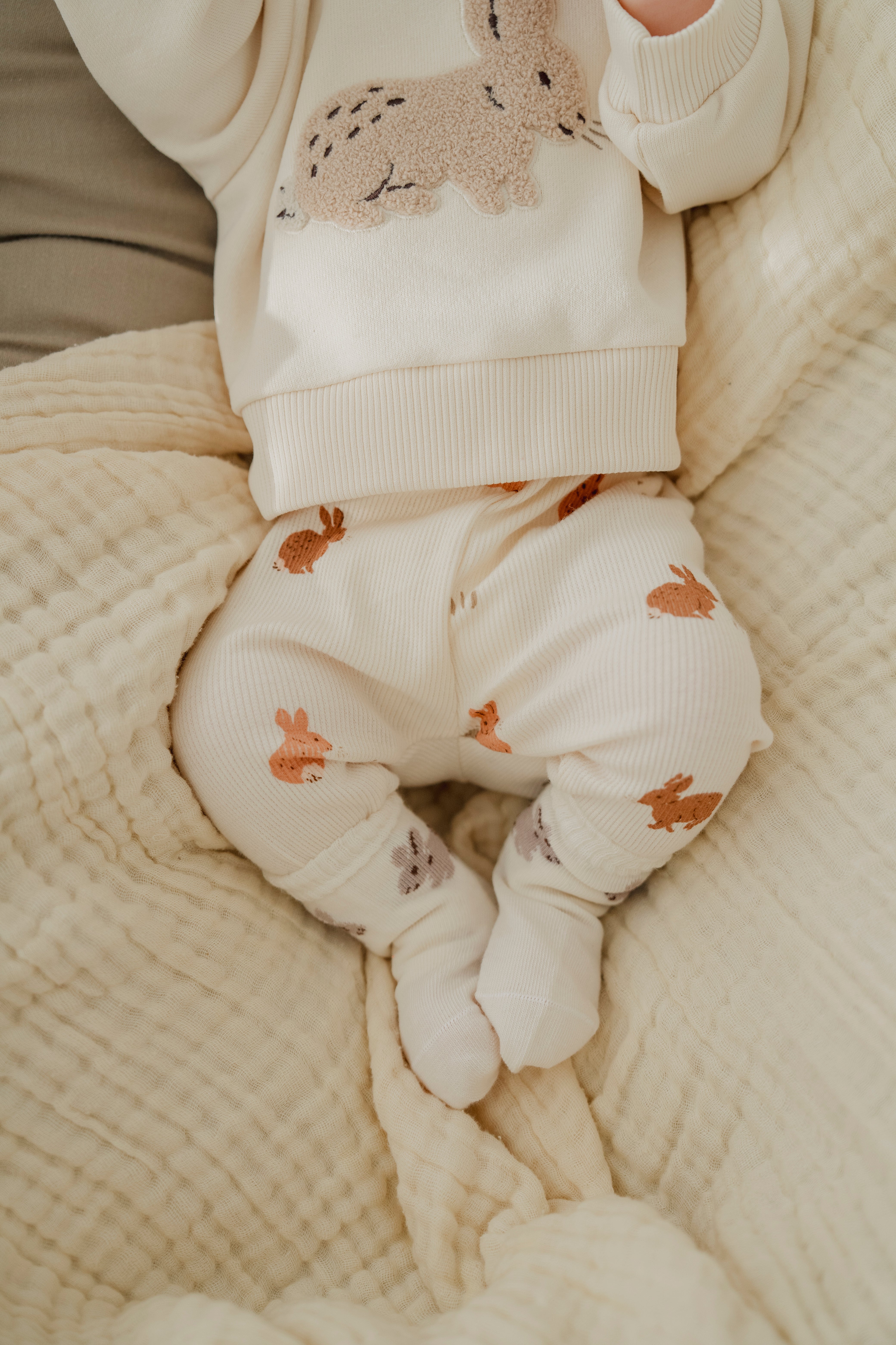 RIB LEGGINGS PETIT LAPIN