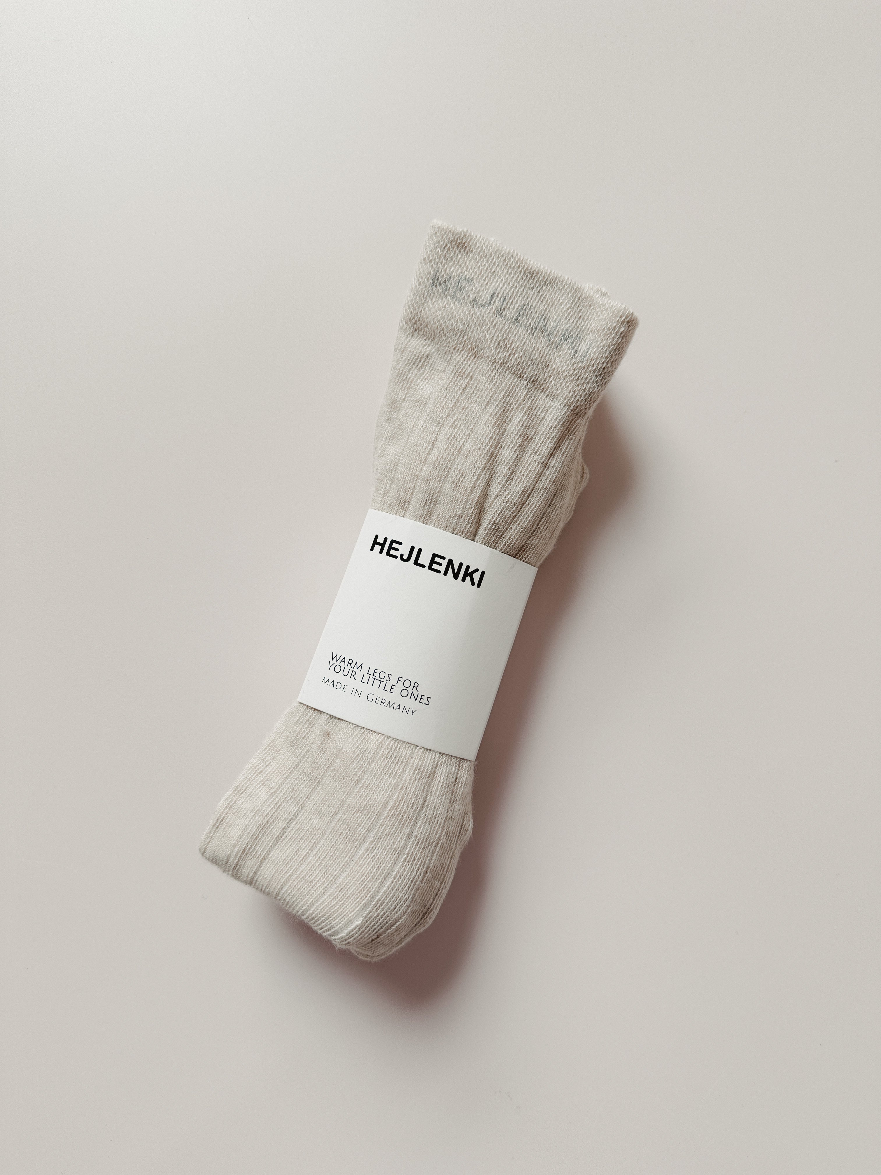 RIB TIGHTS BEIGE MELANGE