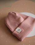 RIB BEANIE PETIT AMOUR ROSE