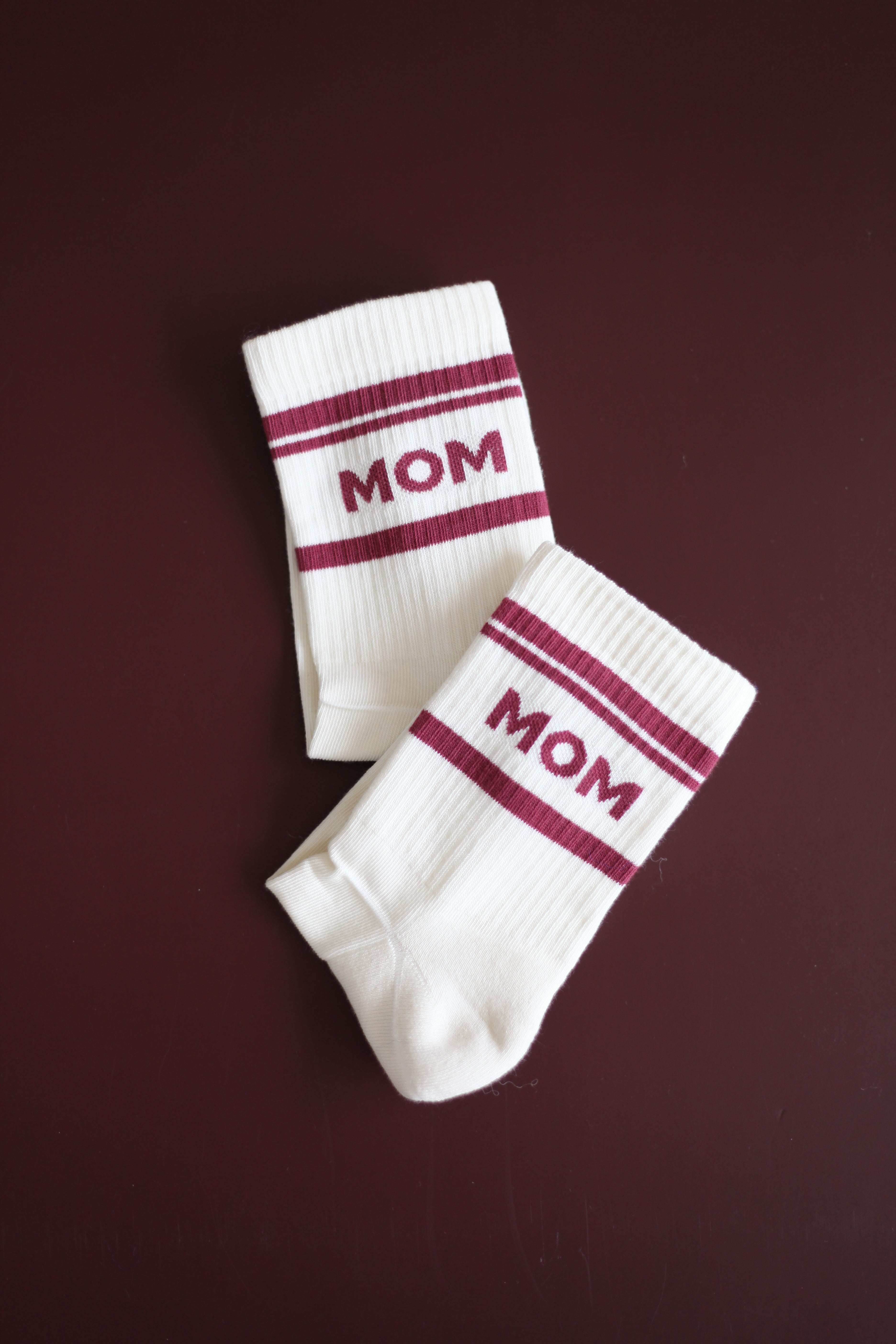 MOM SOCKS BURGUNDY (limited edition)