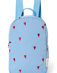 KIDS BACKPACK LIGHT BLUE HEARTS